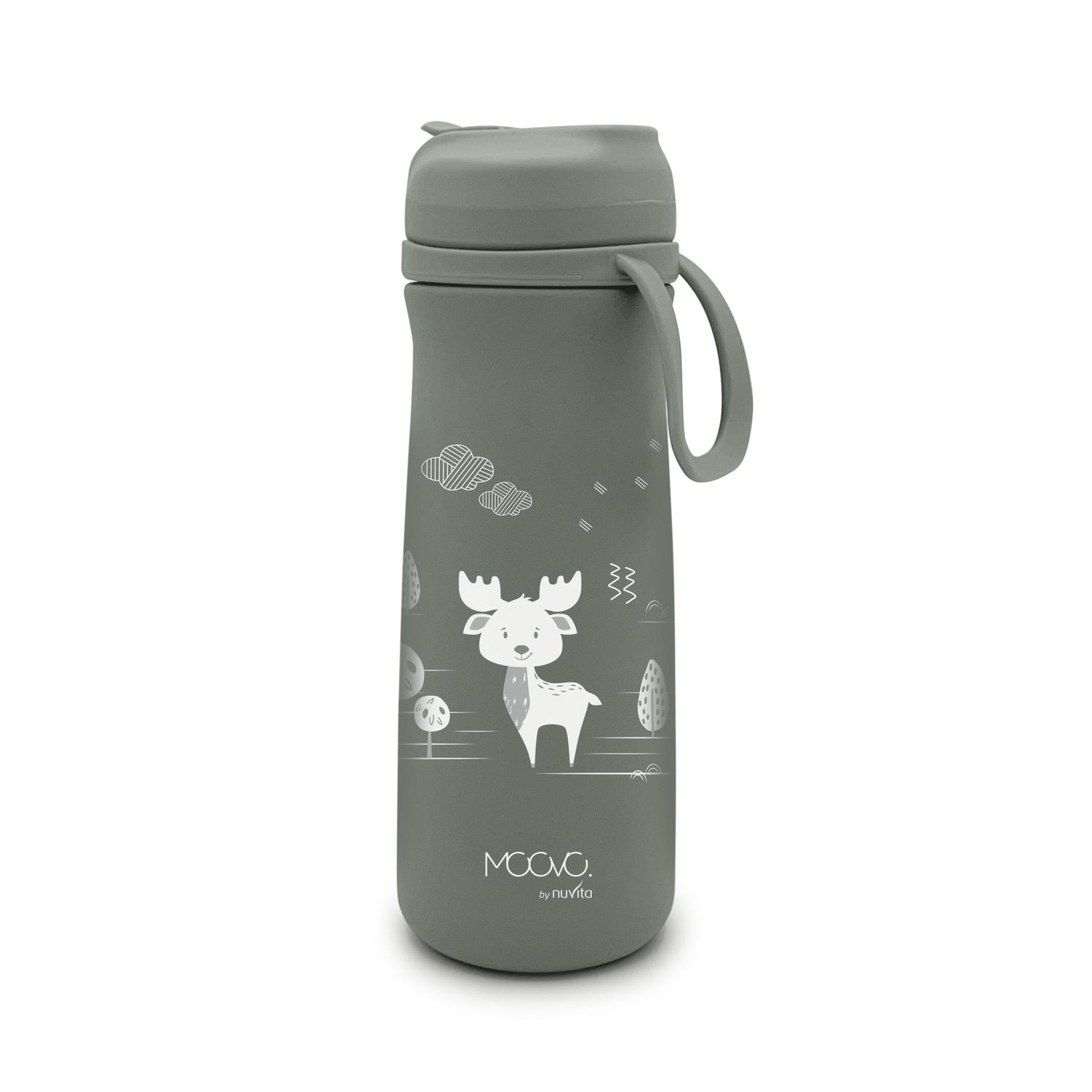 Borraccia bimbi termica in acciaio da 500ml - 4441 / sage green - nuvita - Nuvita