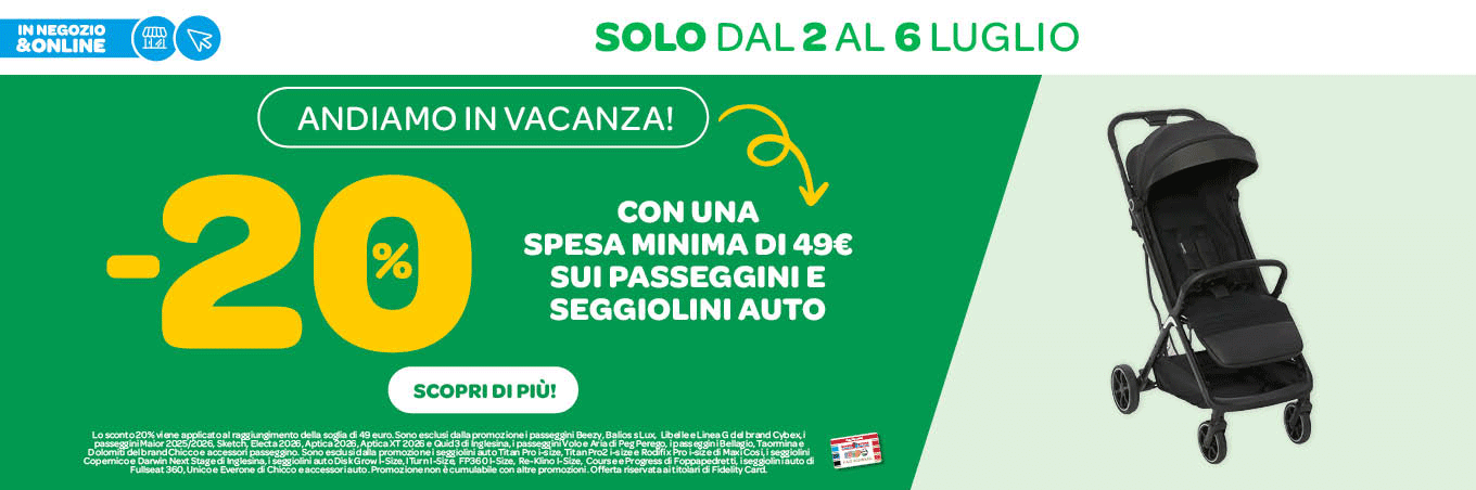 PROMO SPECIALE VACANZE