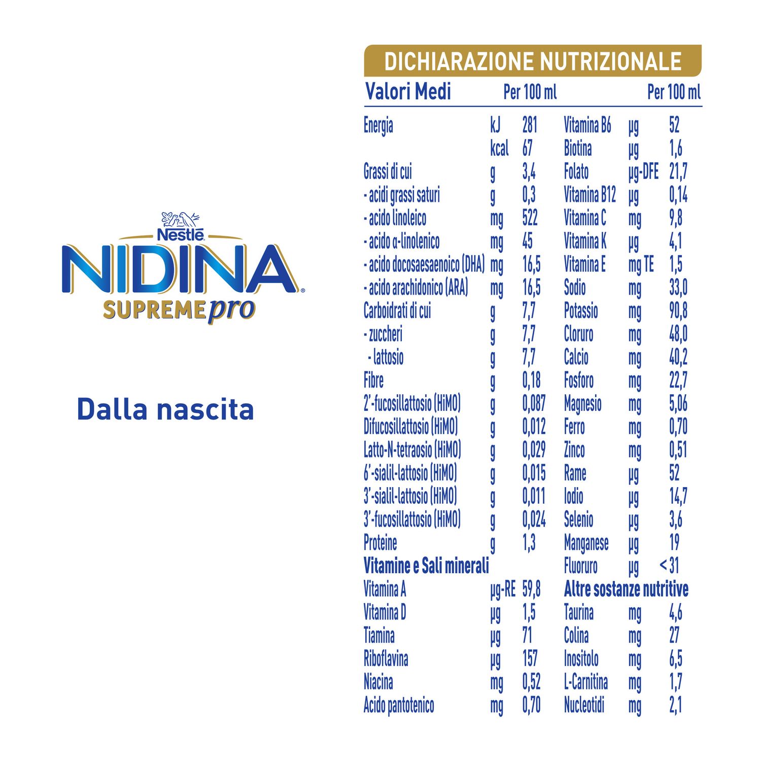 Nidina supremepro 1 latte per lattanti liquido dalla nascita, brick da 300ml - nestle' - Nestle'