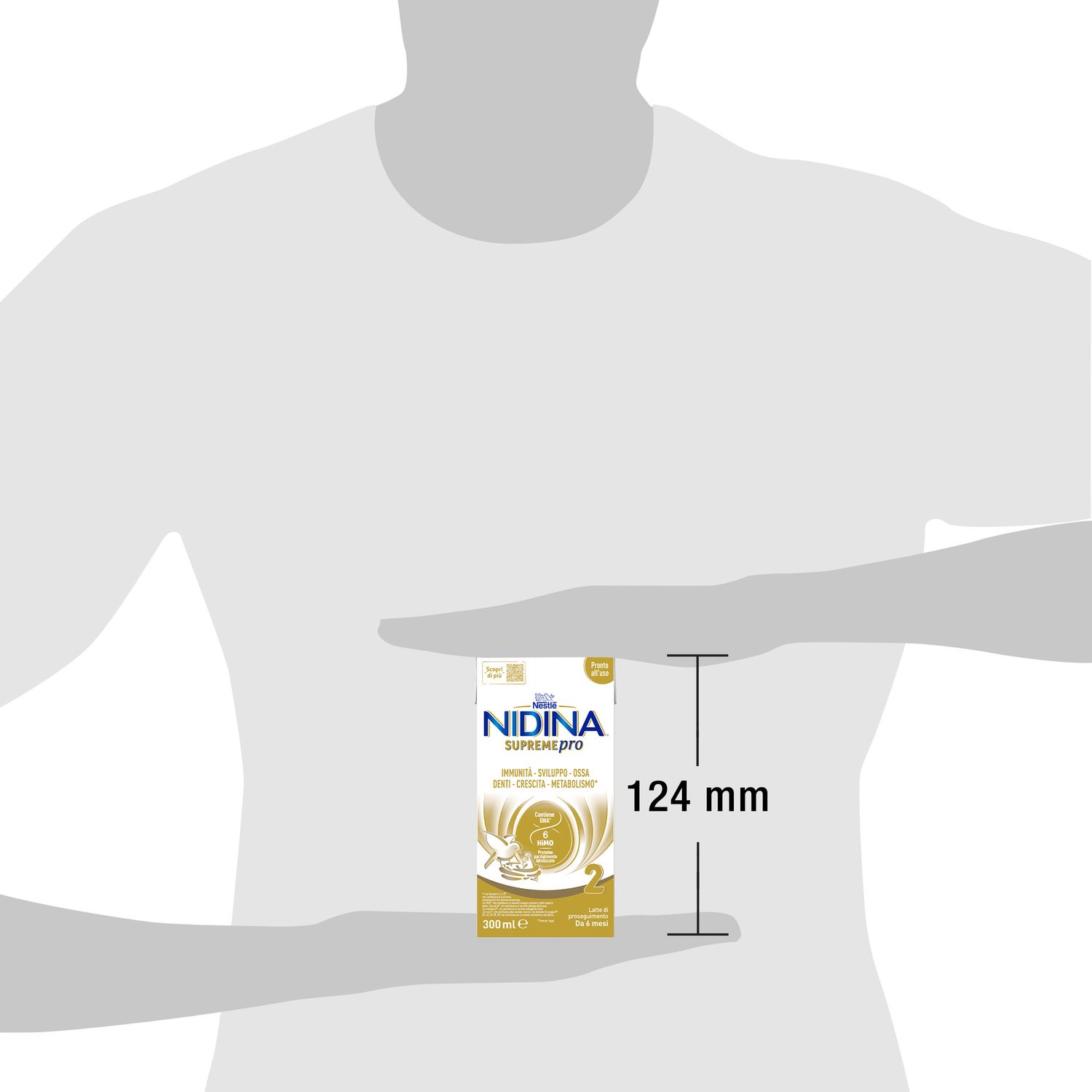 Nidina supremepro 2 latte di proseguimento liquido da 6 mesi brick da 300ml - nestle' - Nestle'