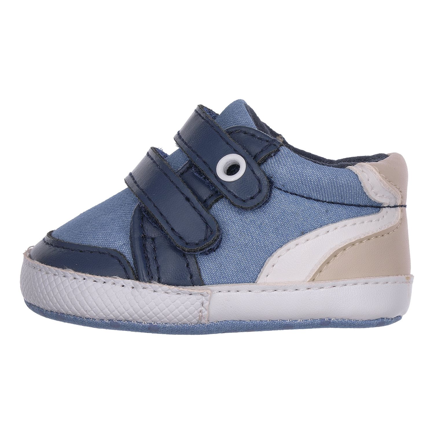 Sneakers bambino ortagnan blu/beige con doppio strappo | chicco - Chicco