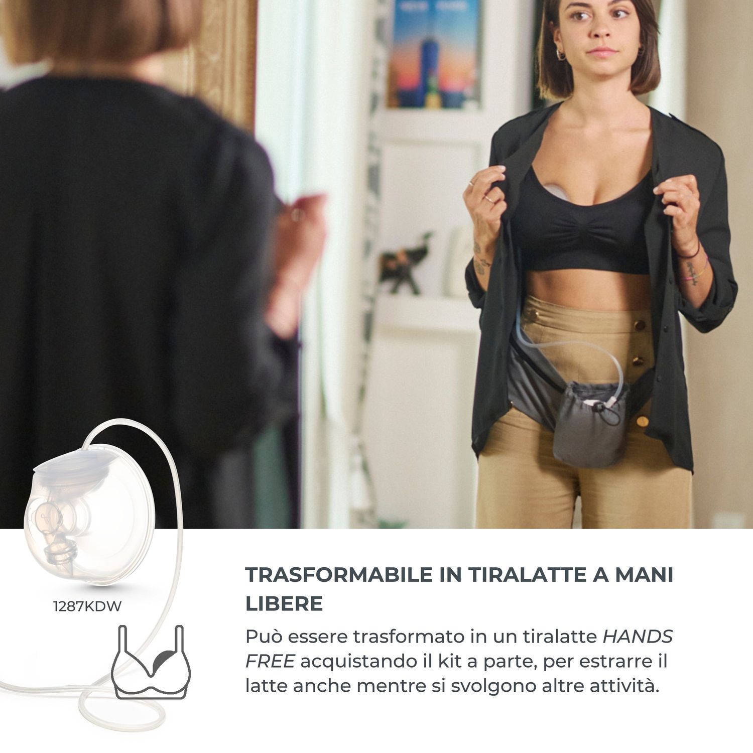 Tiralatte elettrico singolo a 3 fasi con coppe intercambiabili materno smart - 1287x - nuvita - Nuvita