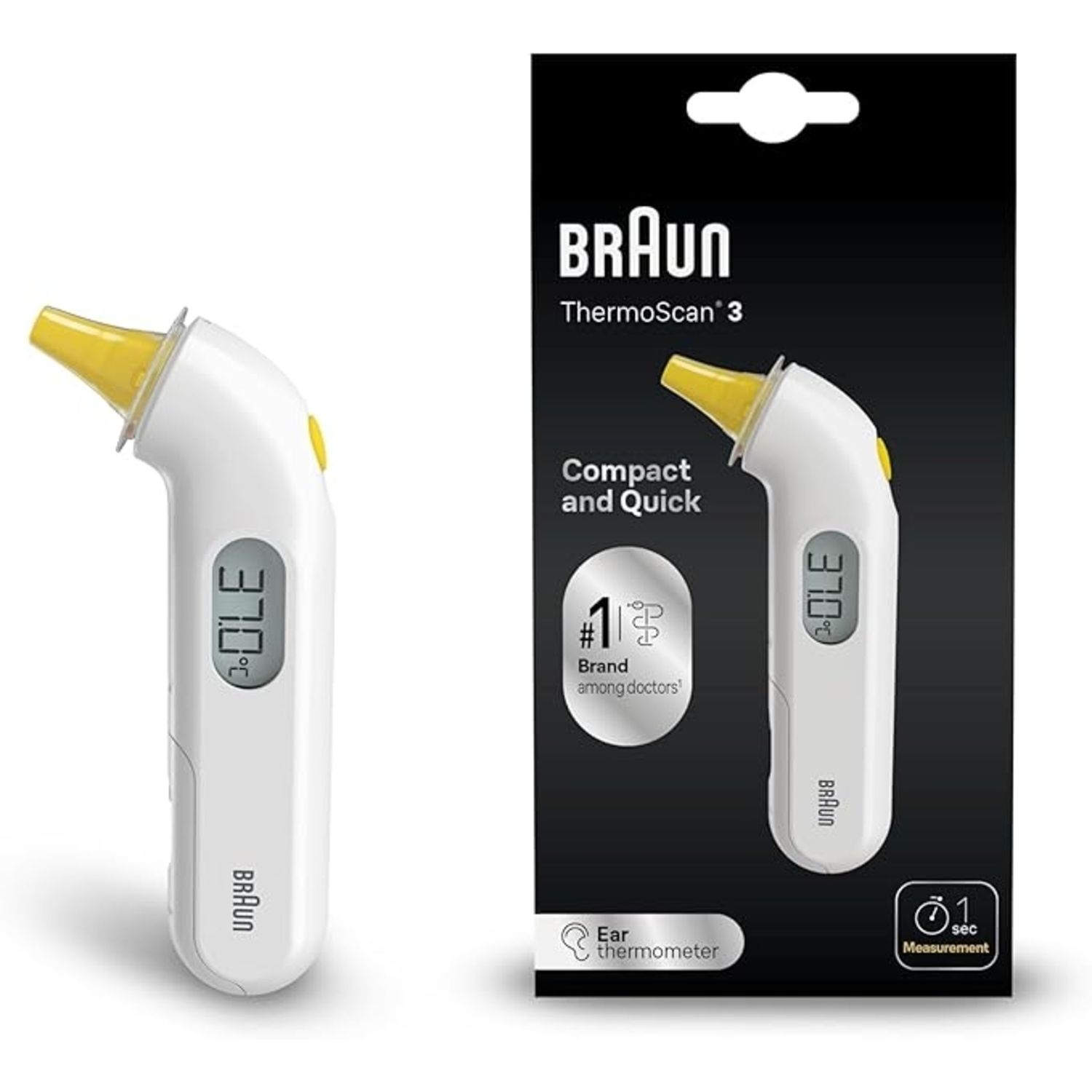 Termometro auricolare thermoscan 3 - braun - Braun