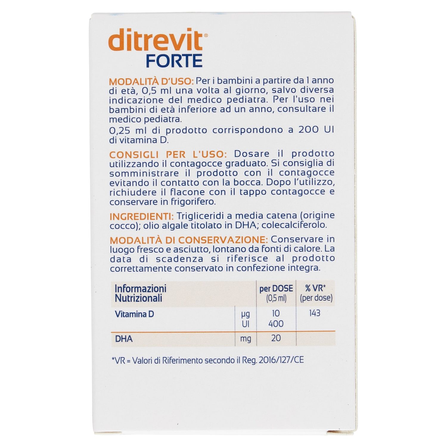 Integratore alimentare ditrevit® forte 15ml - humana - Humana