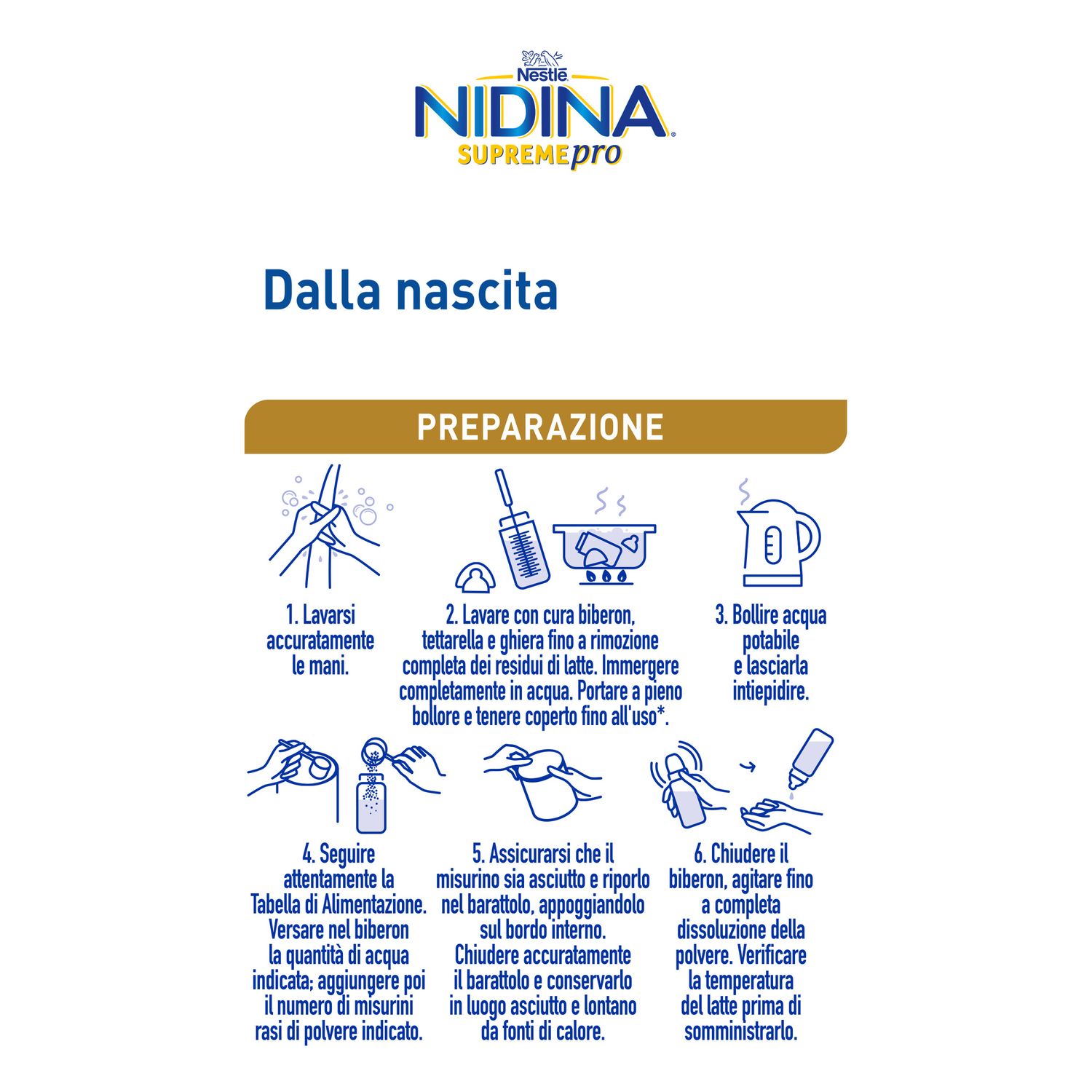 Nidina supremepro 1 latte per lattanti in polvere dalla nascita, latta 400g - nestle' - Nestle'