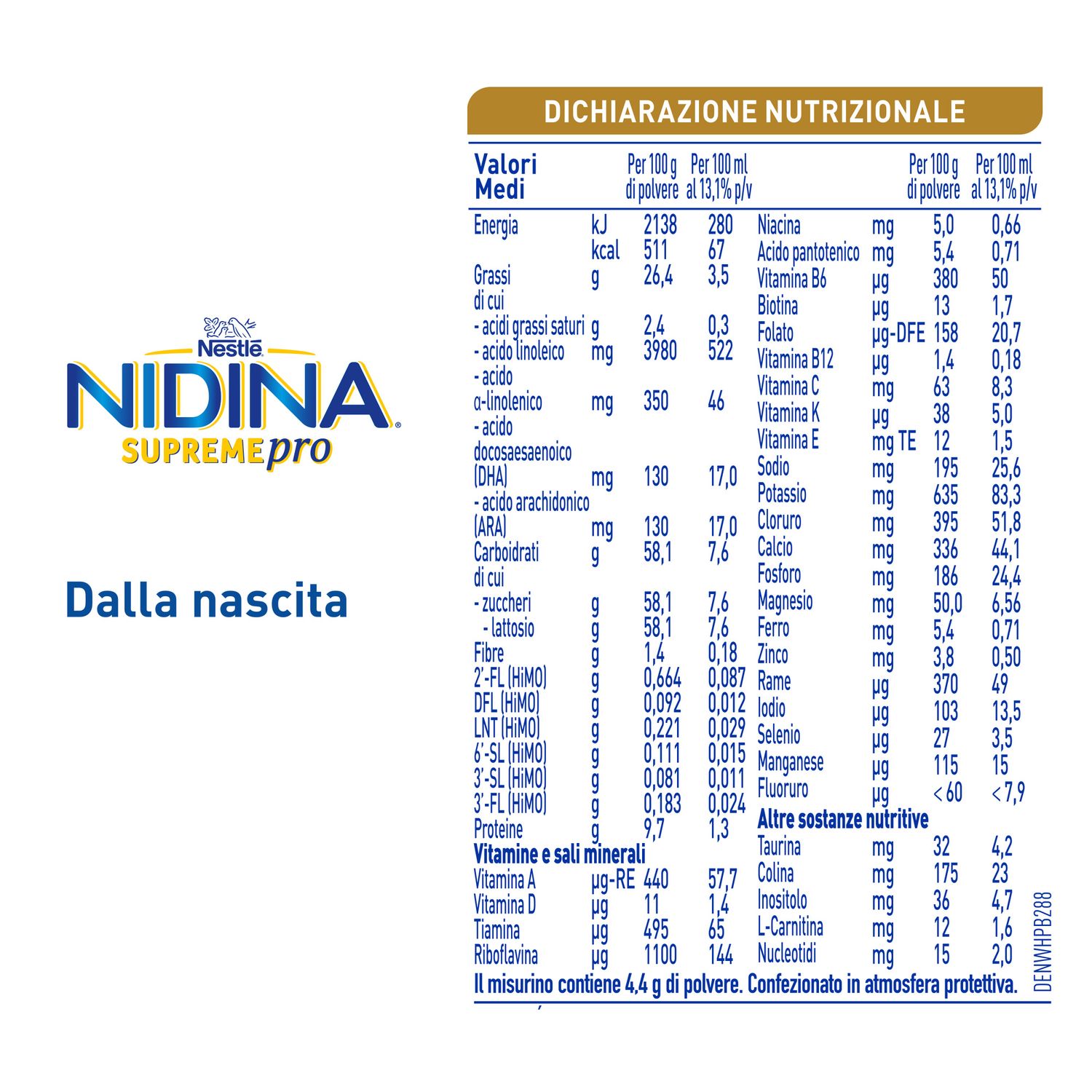 Nidina supremepro 1 latte per lattanti in polvere dalla nascita, latta 400g - nestle' - Nestle'