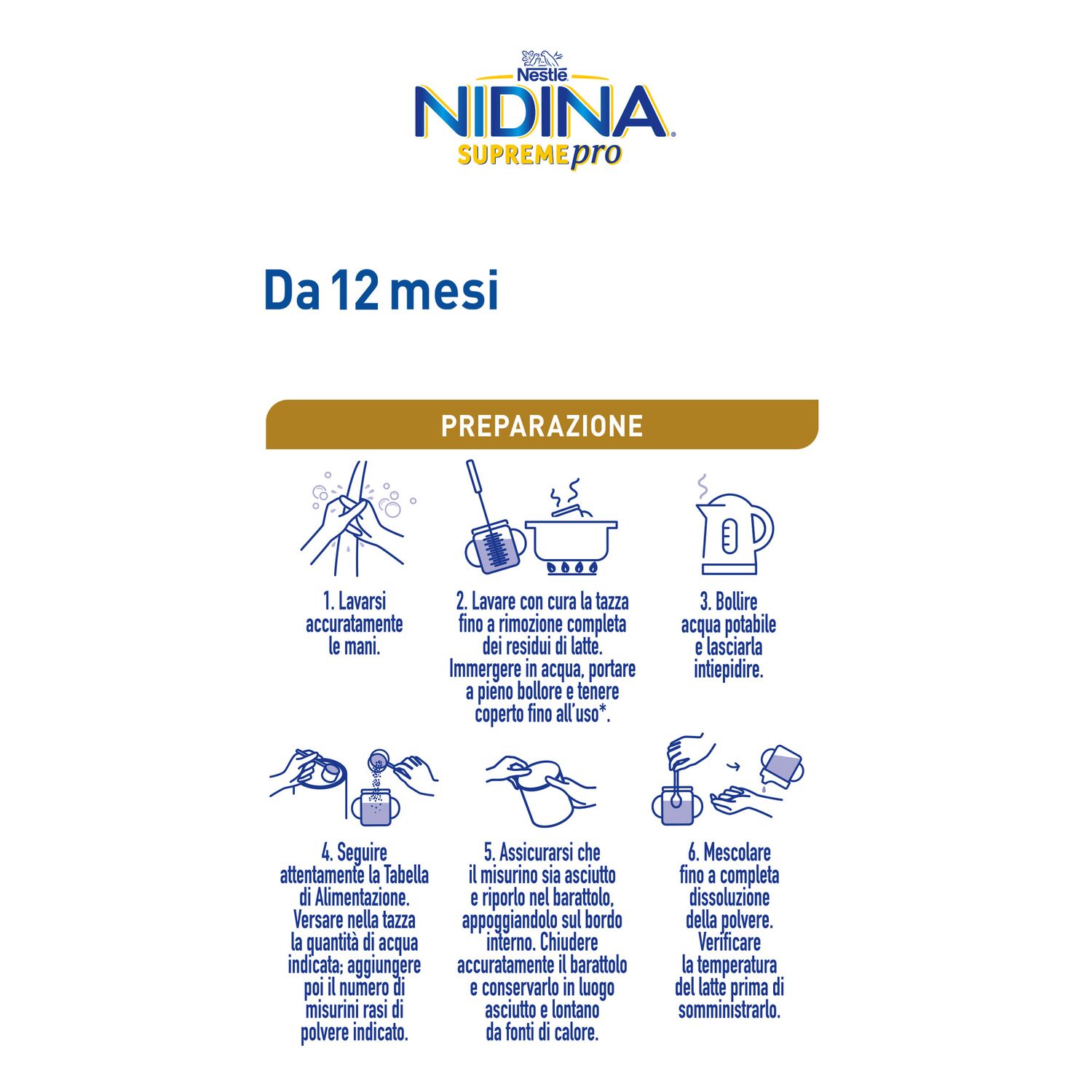 Nidina supremepro 3 latte di crescita polvere da 12 mesi, latta 800g - nestle' - Nestle'
