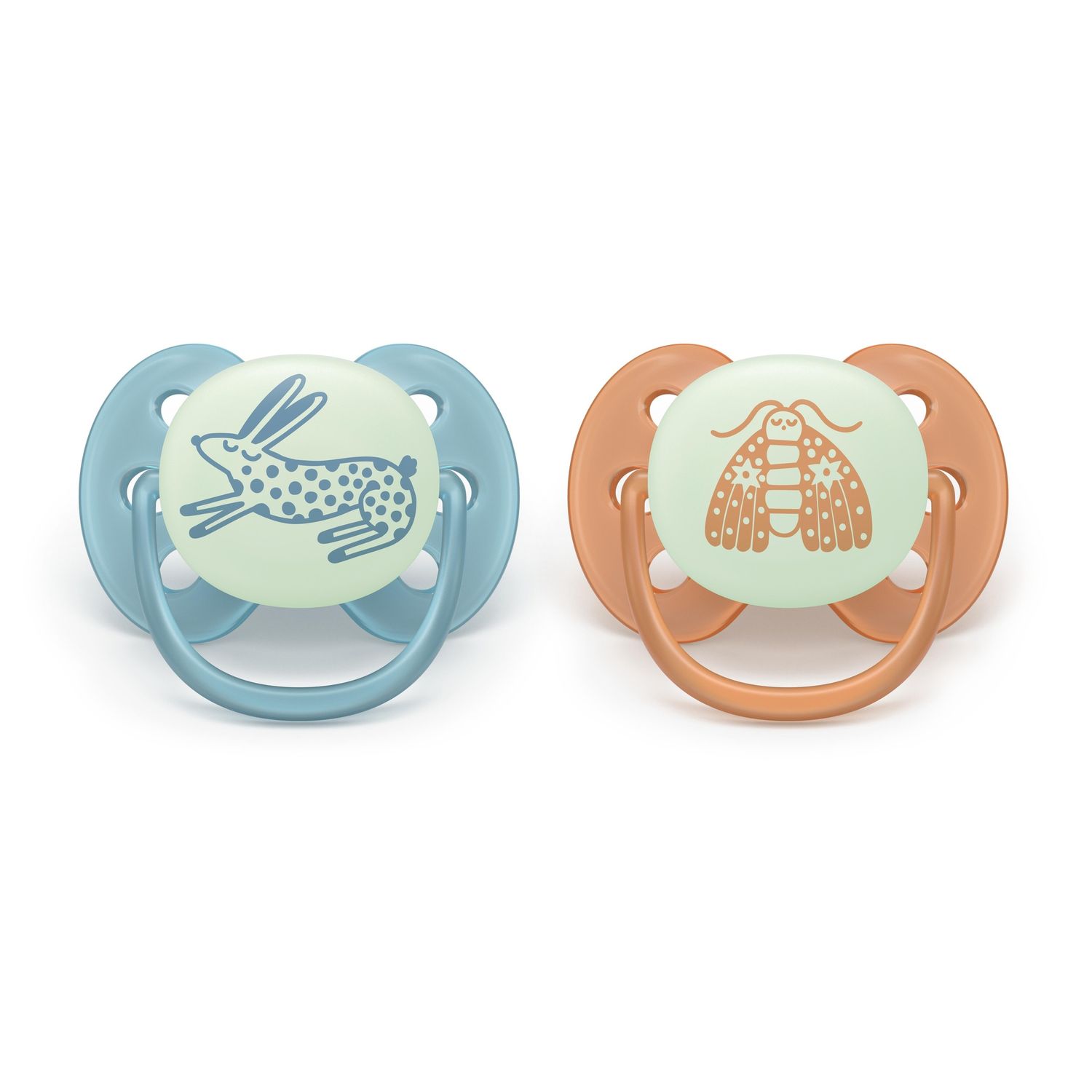 Succhietto ultra soft notte 0-6m cappuccio fluorescente no bpa per pelli sensibili - philips avent - Avent