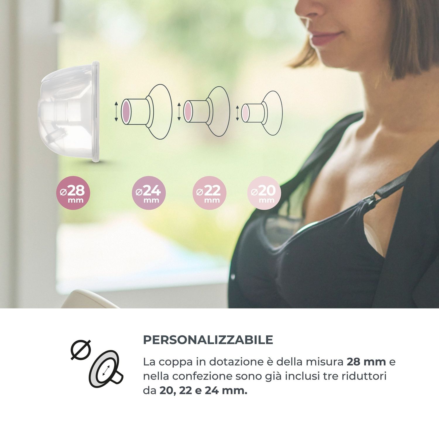 Kit per trasformare il tiralatte materno smart wear singolo in doppio - 1287kdw - nuvita - Nuvita