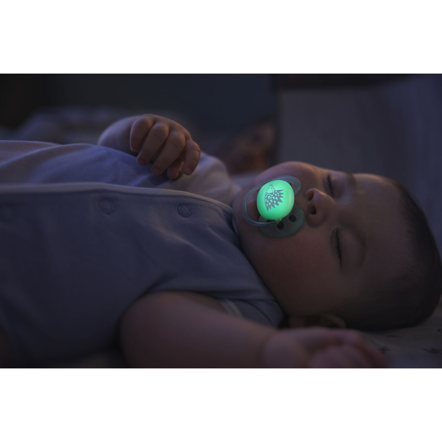 Succhietto ultra soft notte 0-6m cappuccio fluorescente no bpa per pelli sensibili - philips avent - Avent