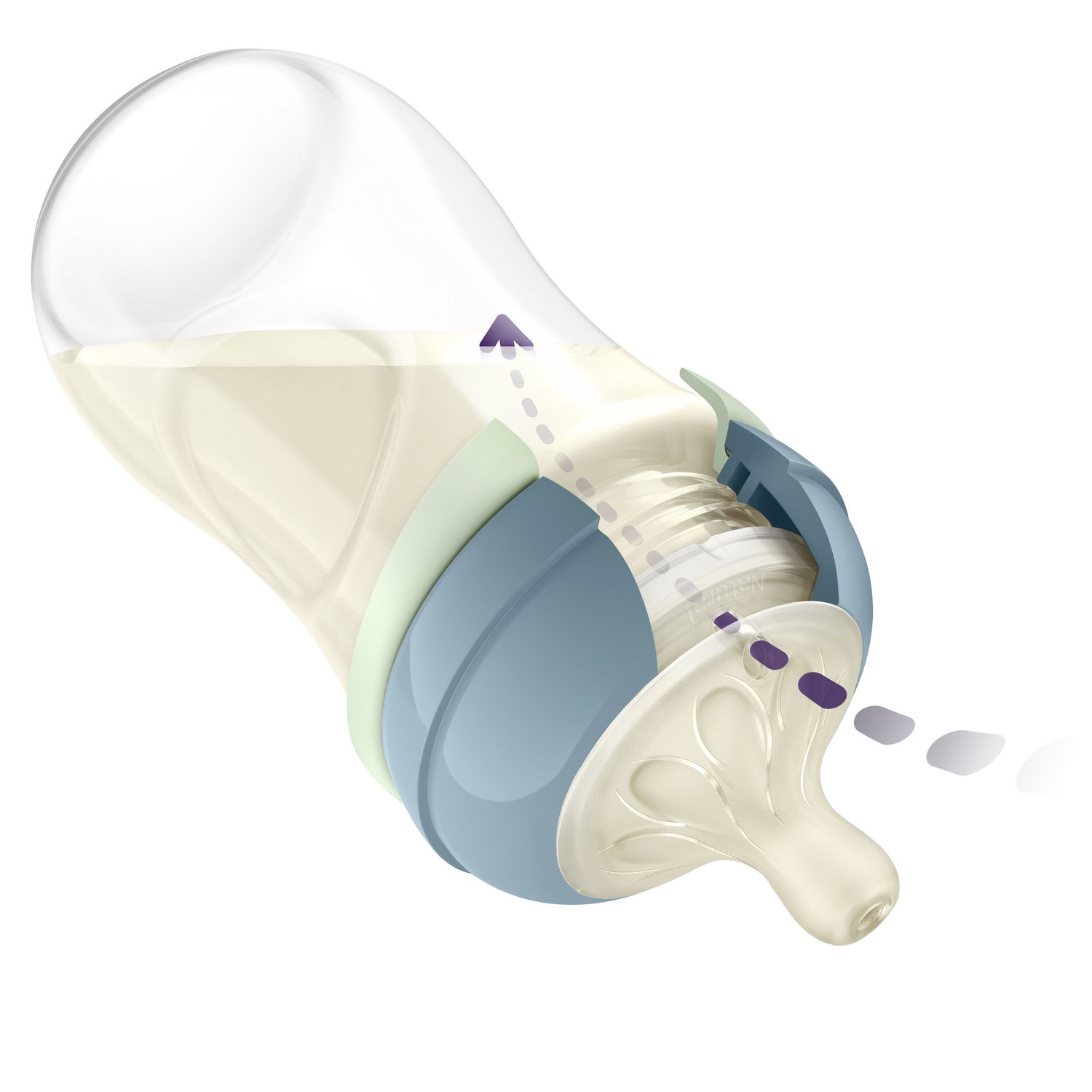 Biberon natural response notte 260 ml tettarella a flusso medio 3-6 mesi - philips avent - Avent