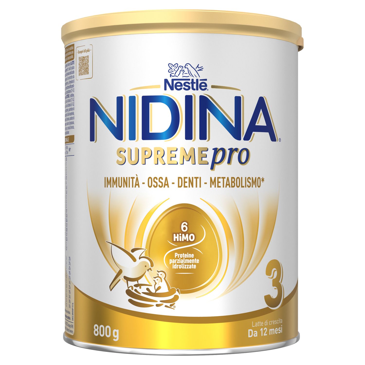 Nidina supremepro 3 latte di crescita polvere da 12 mesi, latta 800g - nestle' - Nestle'