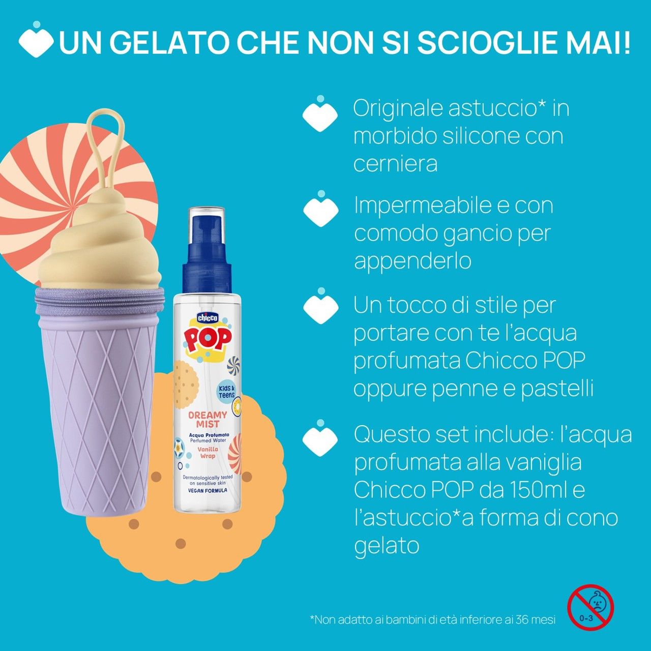 Acqua profumata 150ml con astuccio frosty gift set - chicco - 