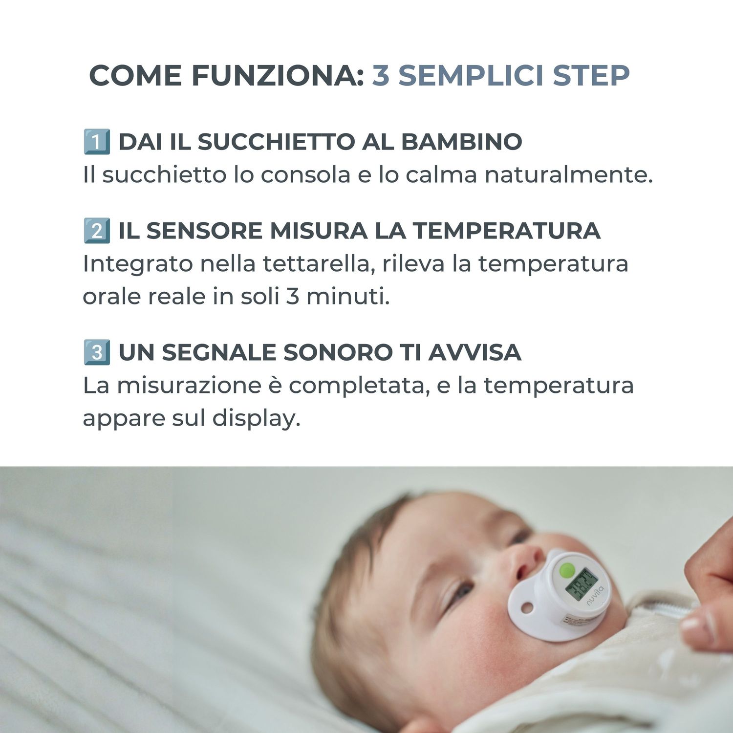 Termometro digitale a succhietto - 2010 - nuvita - Nuvita