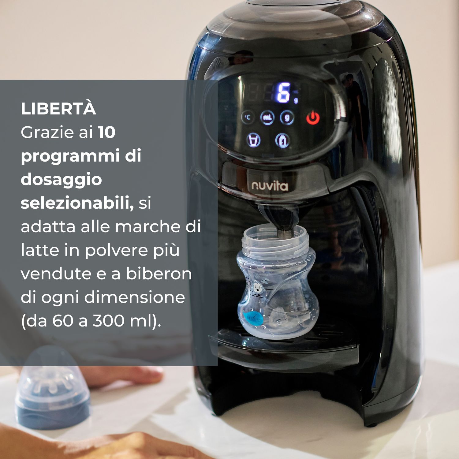 Preparatore istantaneo di biberon lattespresso -  1180 - nuvita - Nuvita