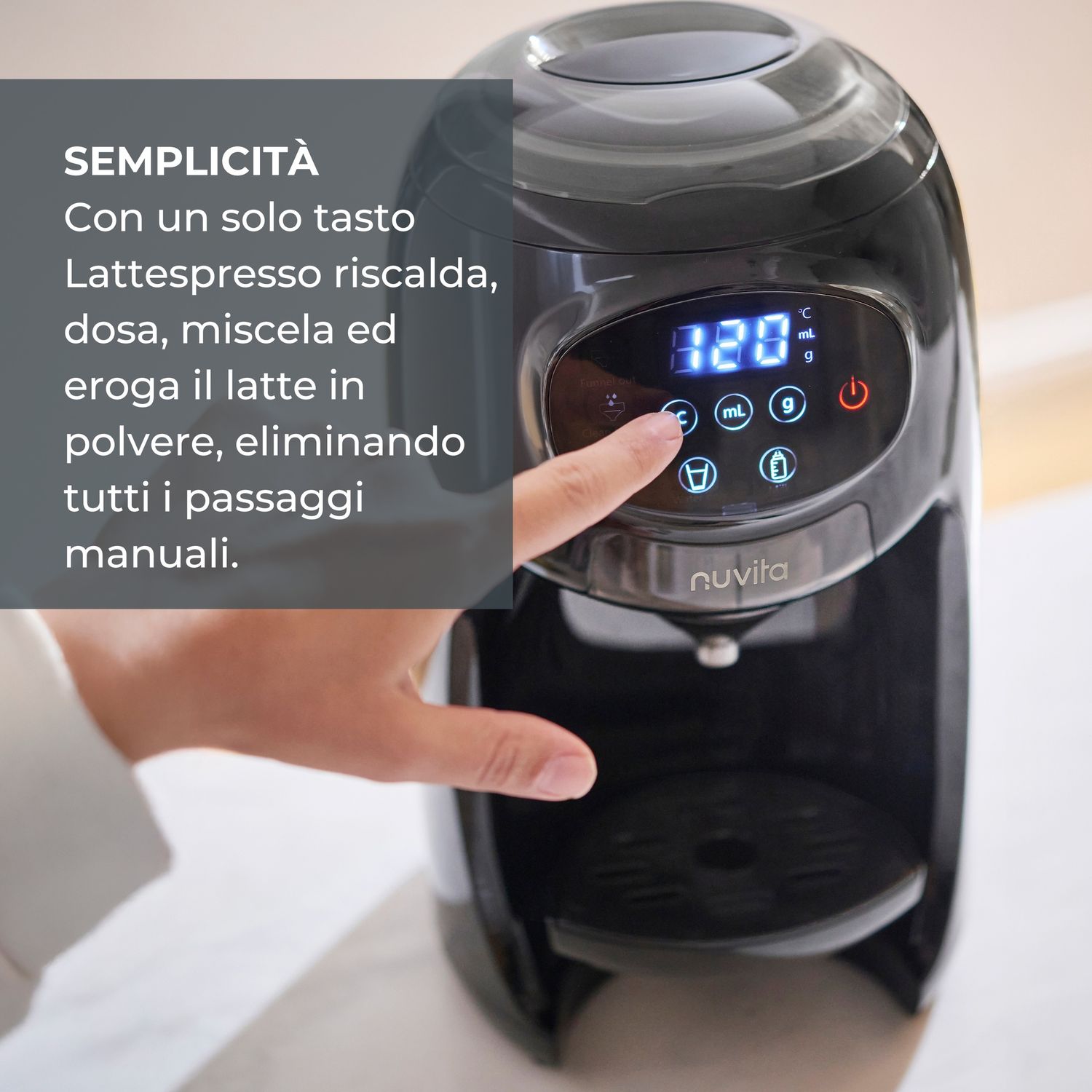 Preparatore istantaneo di biberon lattespresso -  1180 - nuvita - Nuvita