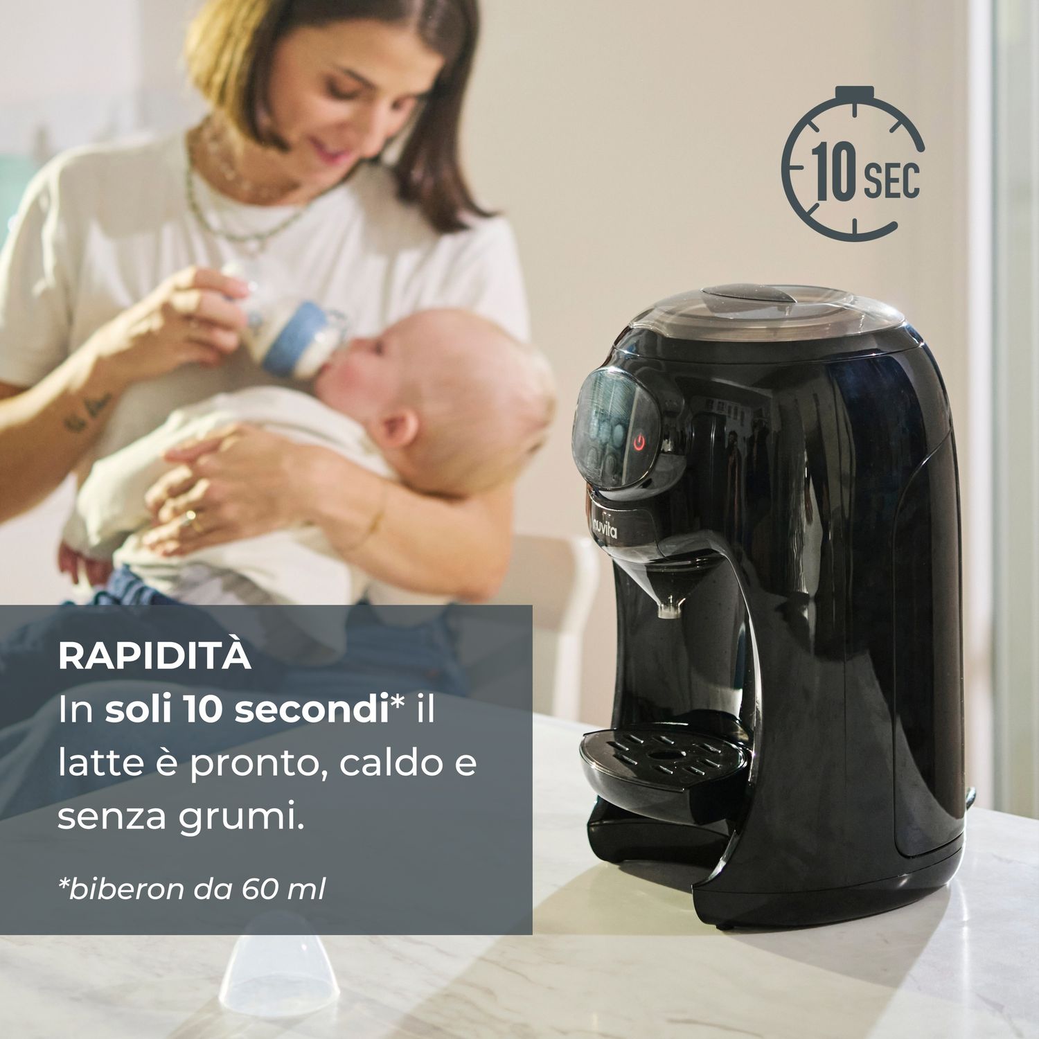 Preparatore istantaneo di biberon lattespresso -  1180 - nuvita - Nuvita