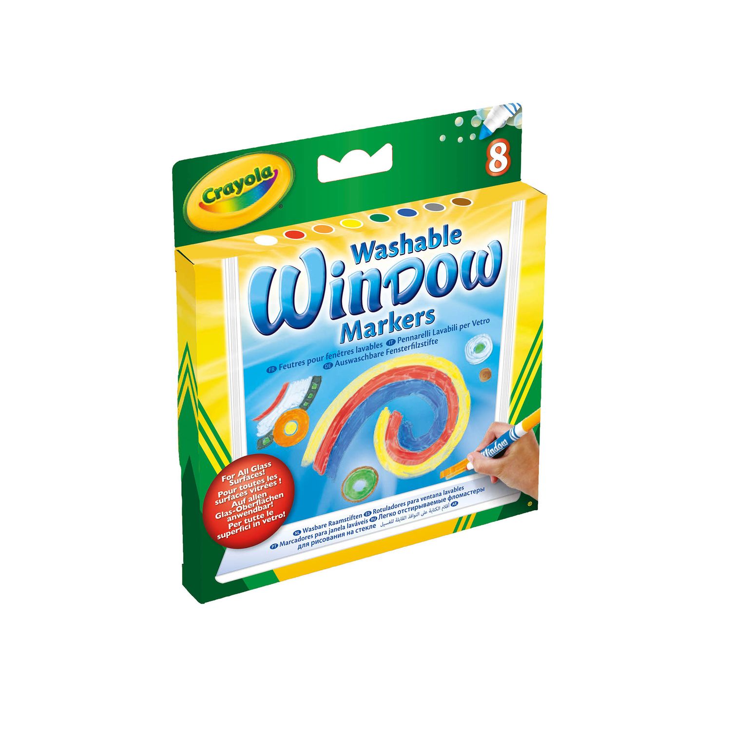 8 pennarelli per vetro - crayola - CRAYOLA