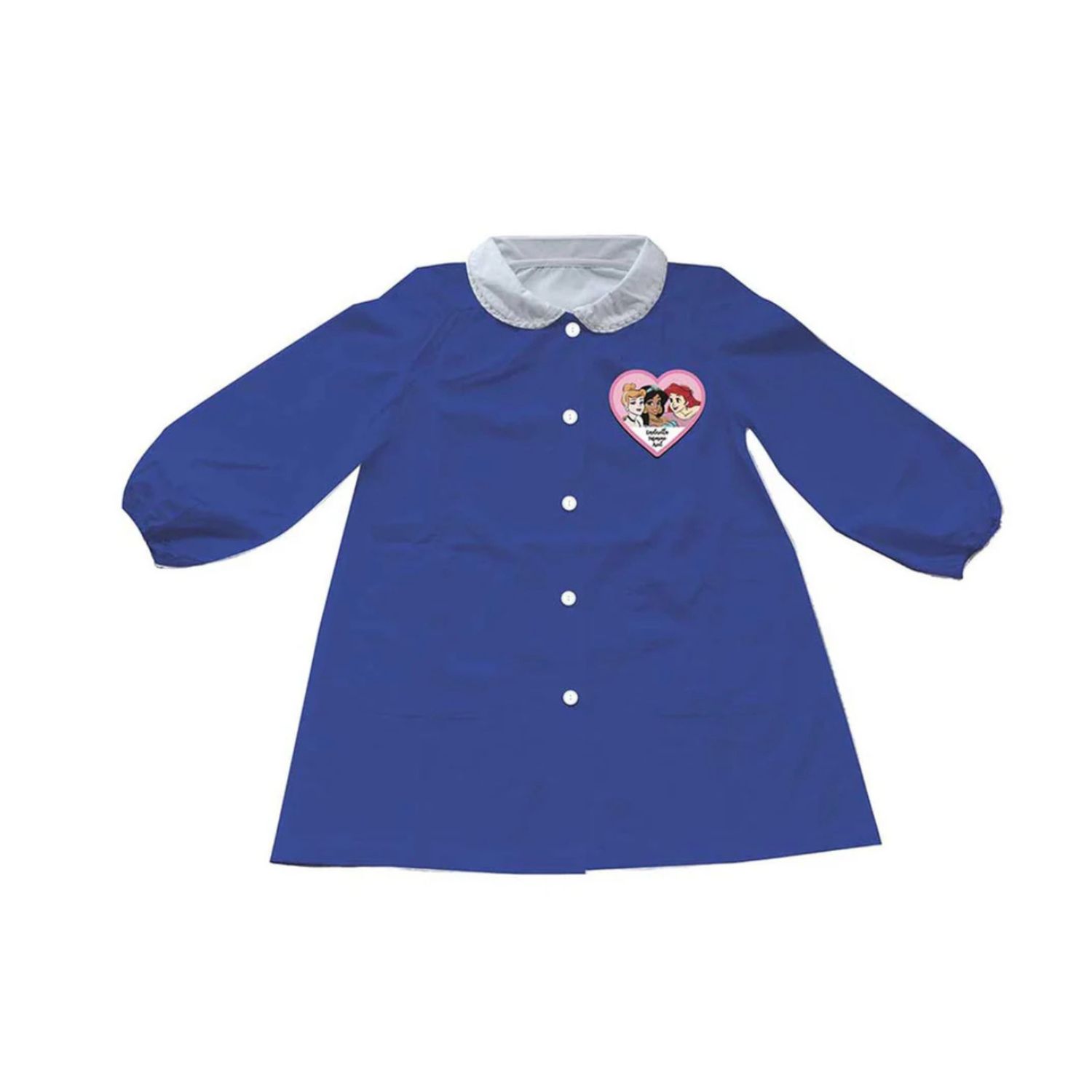 Grembiule scuola principesse in poliestere e viscosa blu per bambine - coriex - Disney