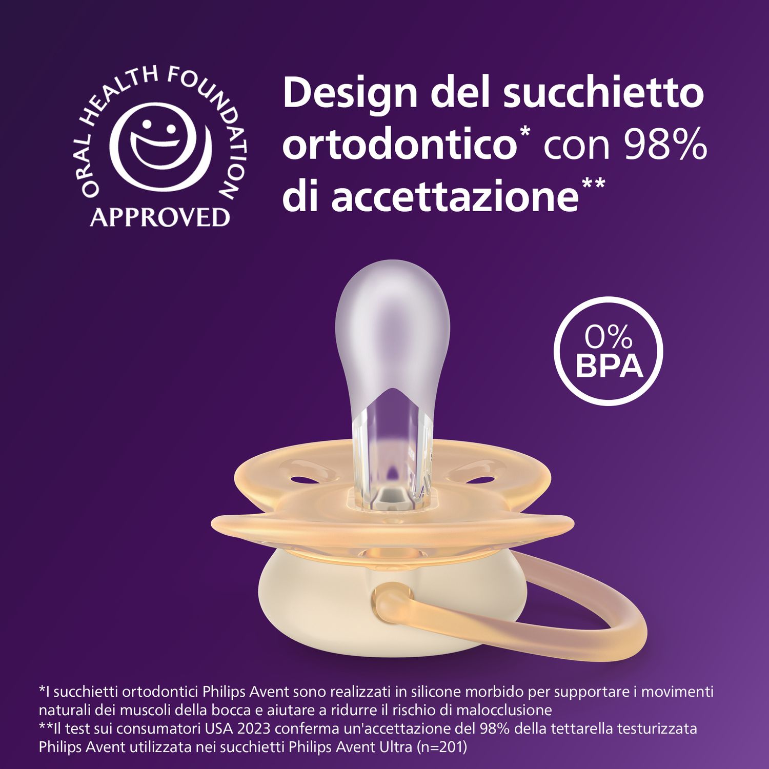 Succhiotto ultra soft 0-6m no bpa per pelli sensibiliphilips avent - philips avent - Avent