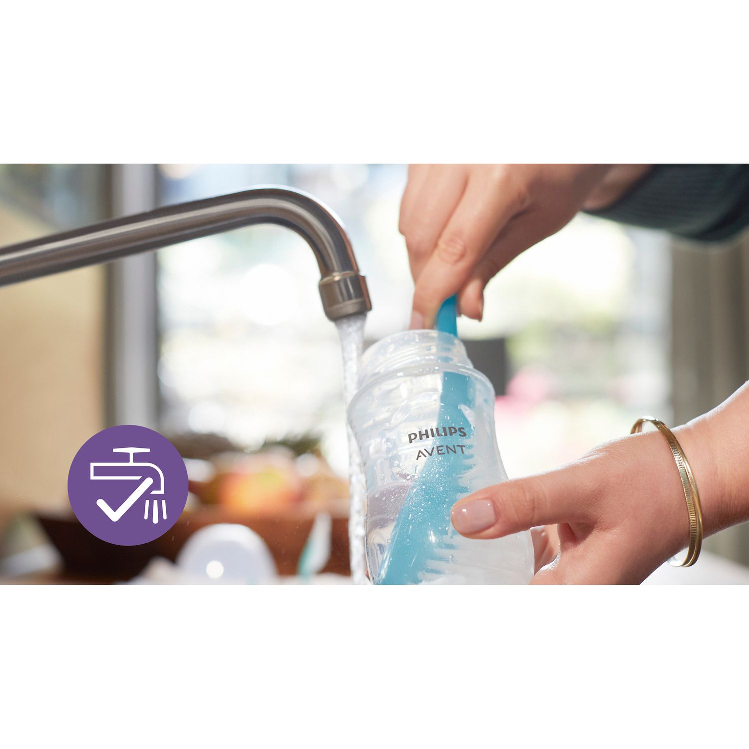 Biberon natural response set 2 biberon in vetro 240ml tettarella a flusso medio 1m+ 3-6 mesi - philips avent - Avent