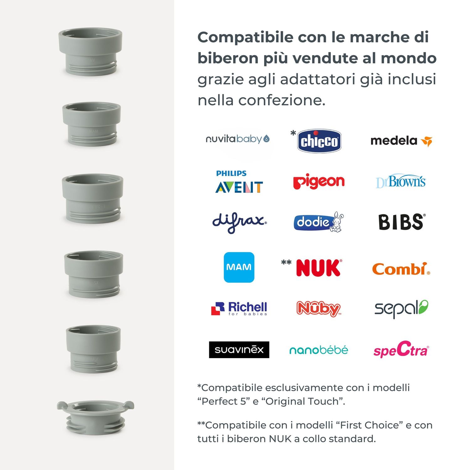 Scaldabiberon portatile mix70 universale con funzione di mescolamento - 1164 - nuvita - Nuvita
