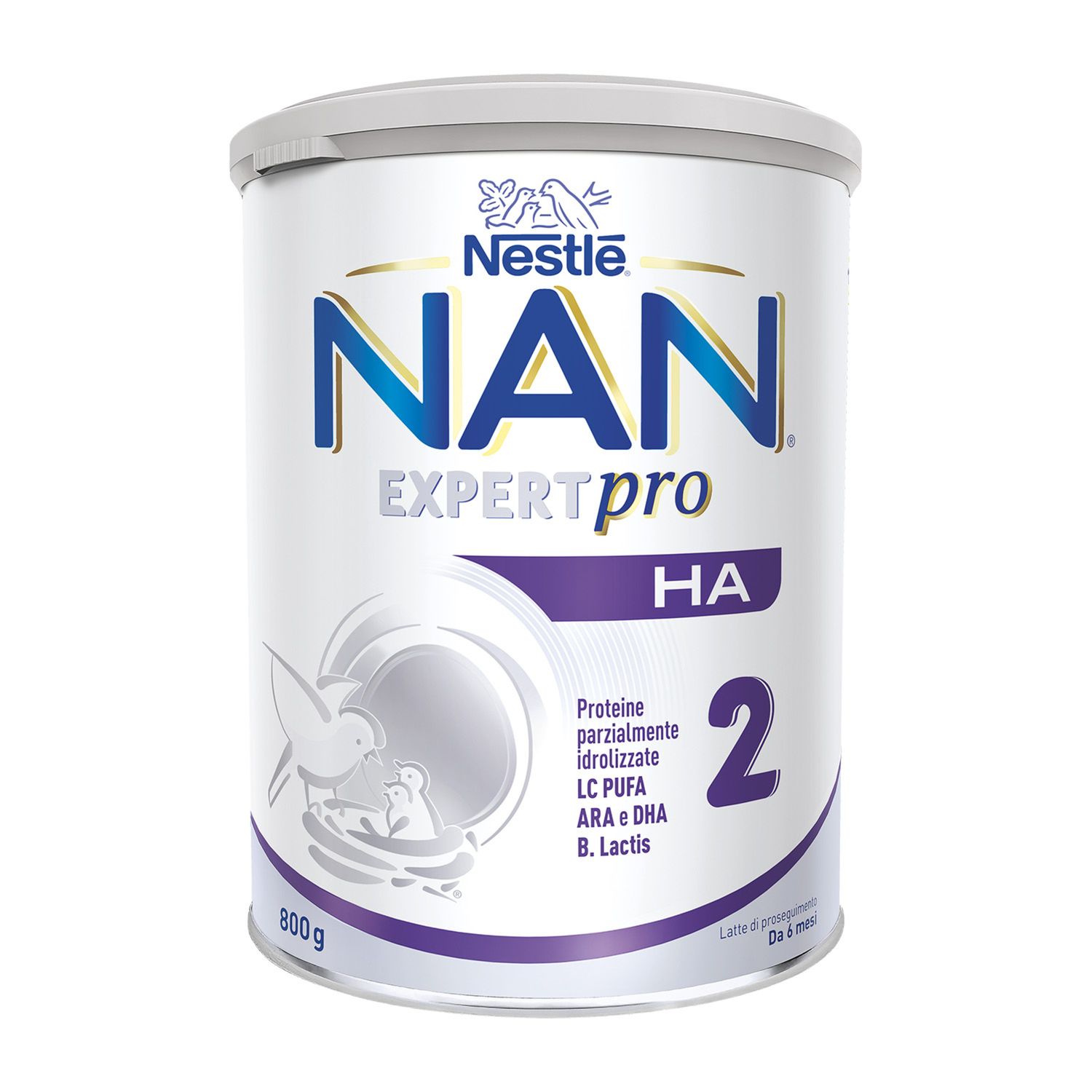 Nan ha 2 latte di proseguimento polvere da 6 mesi, latta 800g - nestle' - Nestle'