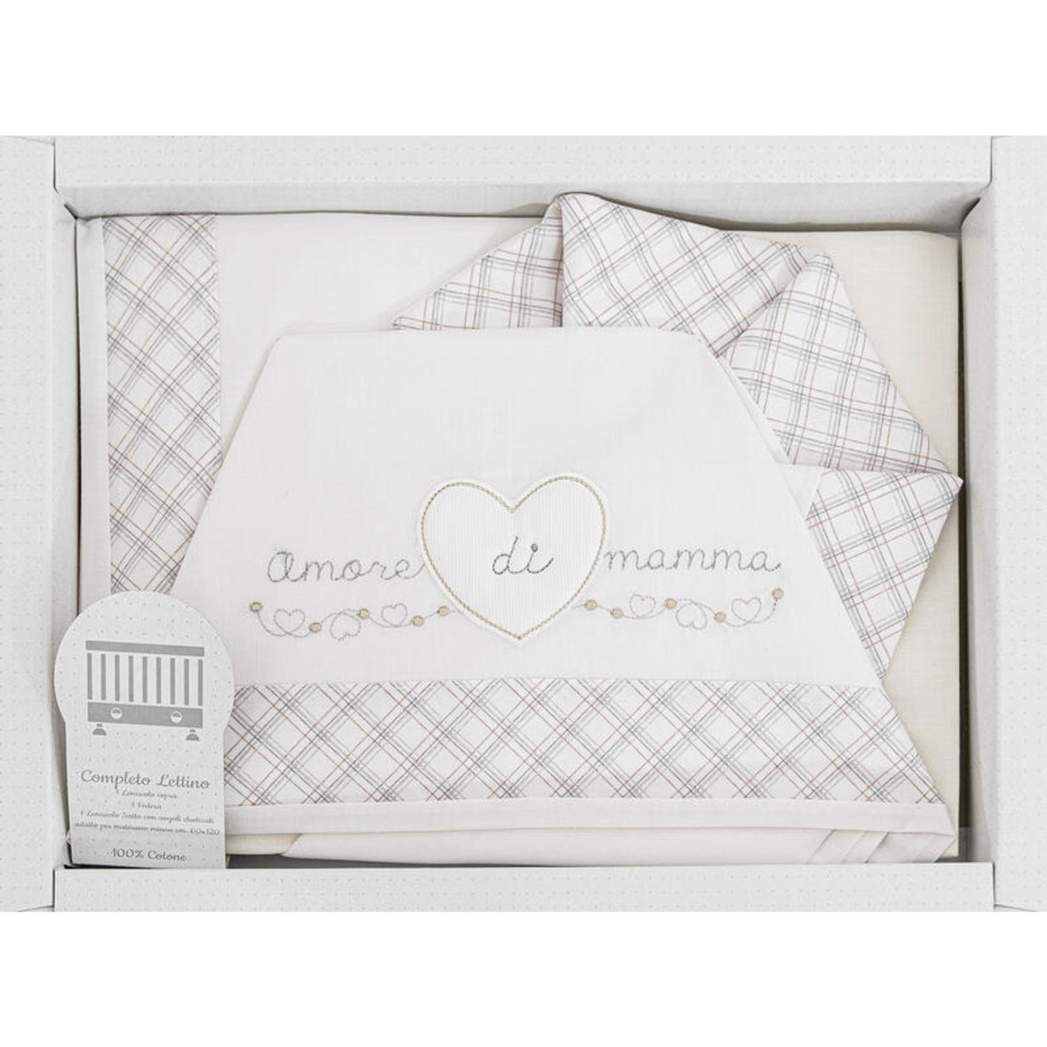 Set letto 3pz con cuore - ellepi - Ellepi