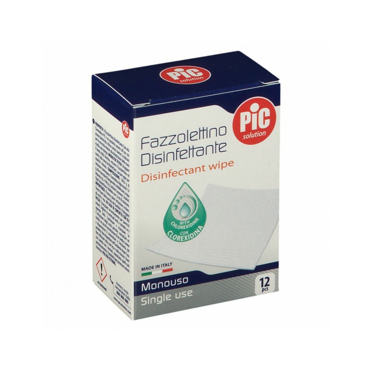 Fazzolettini disinfettanti 12pz - pic - Pic