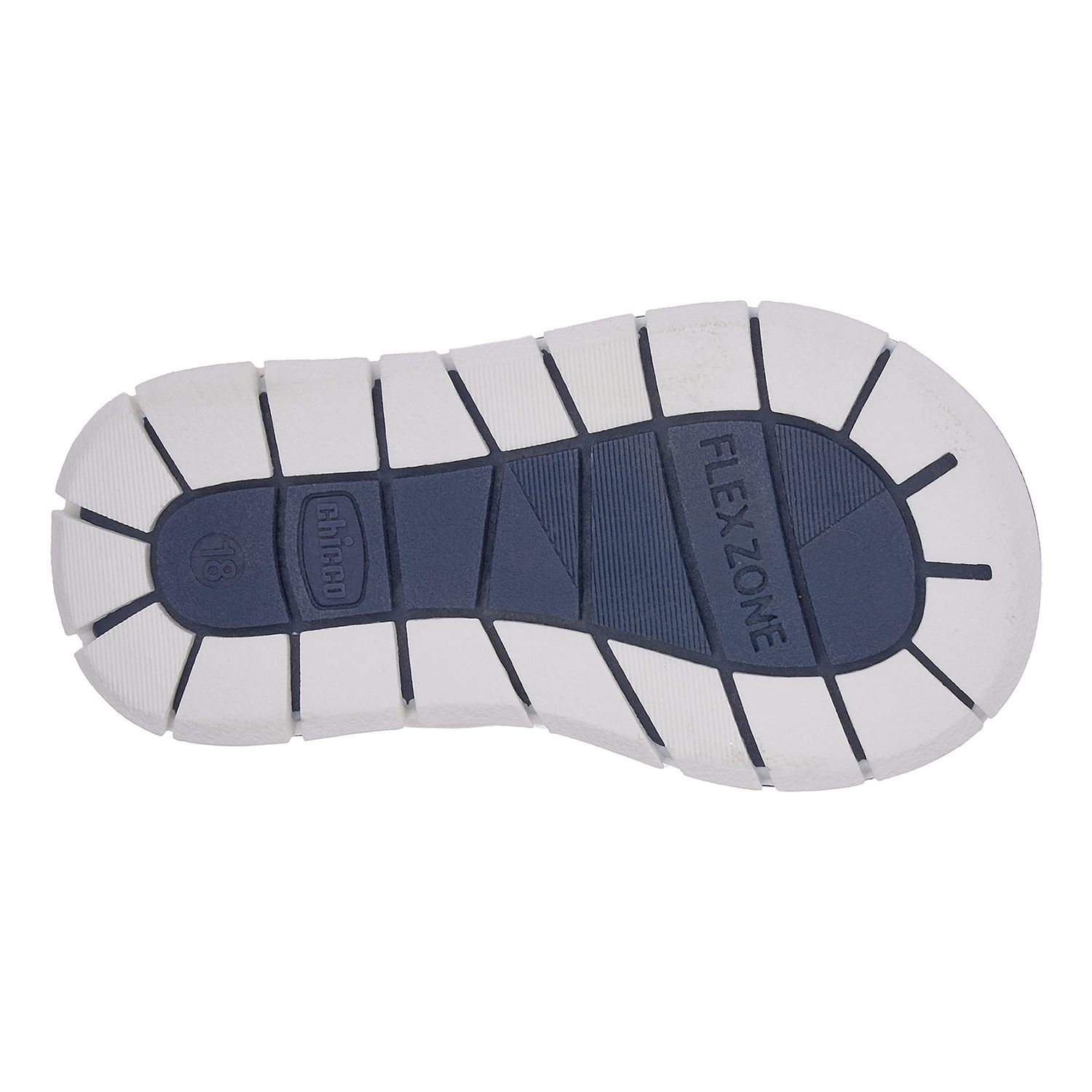 Sandali bimbo blu con cuciture a contrasto - chicco figi - Chicco