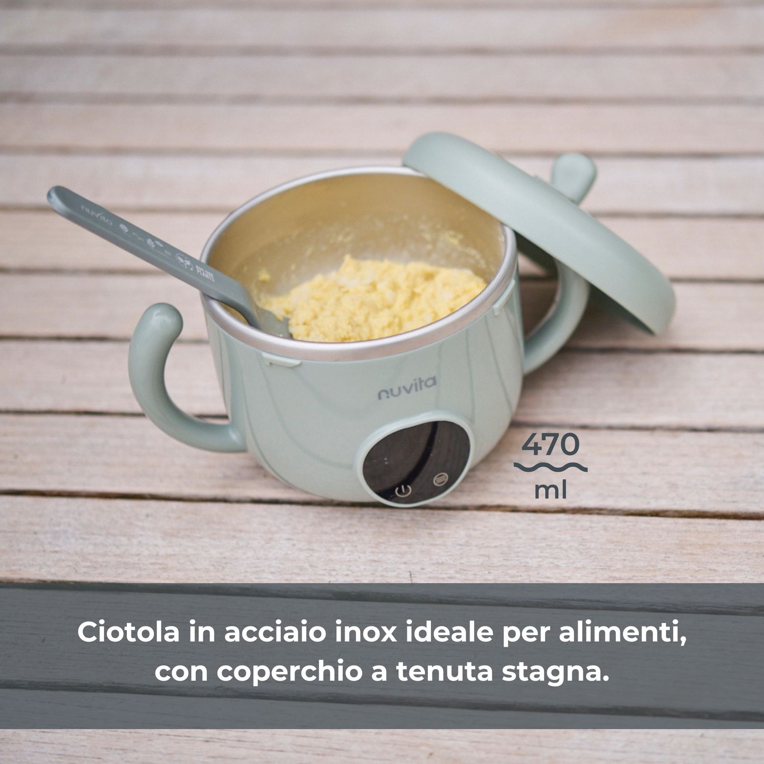 Scaldapappa ricaricabile pappa'n'go -  1980 - nuvita - Nuvita