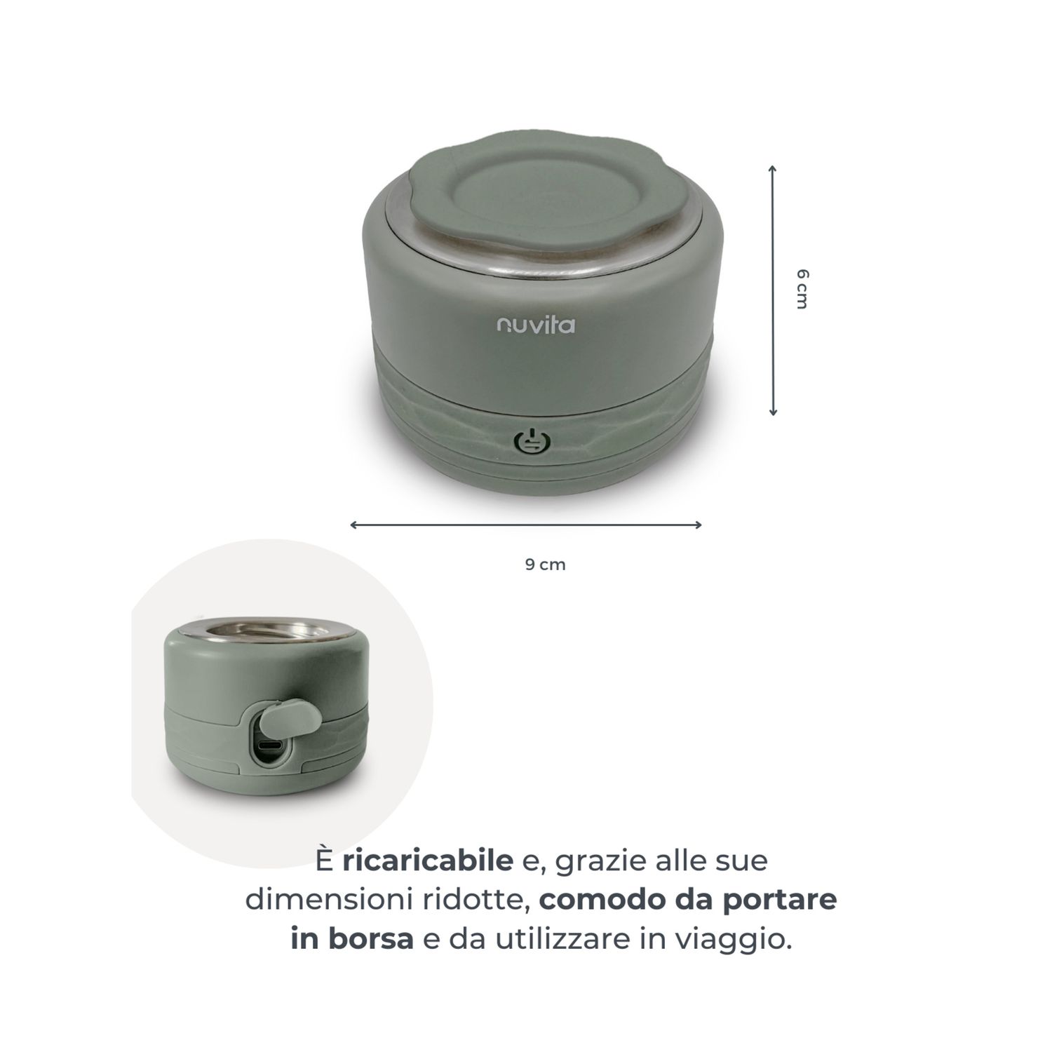 Scaldabiberon portatile universale warm70 - 1166 - nuvita - Nuvita