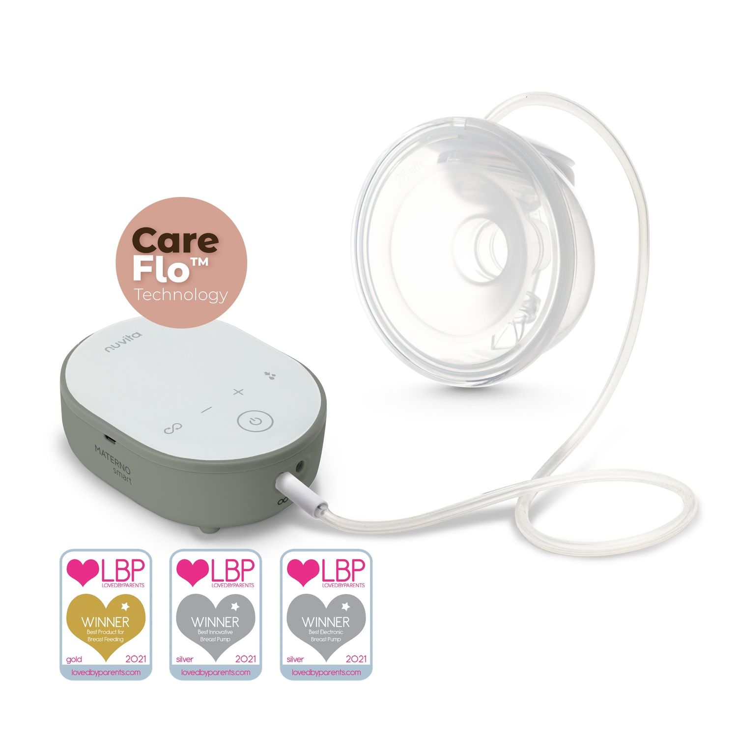 Tiralatte elettrico singolo a mani libere a 3 fasi materno smart wear - 1287cw - nuvita - Nuvita