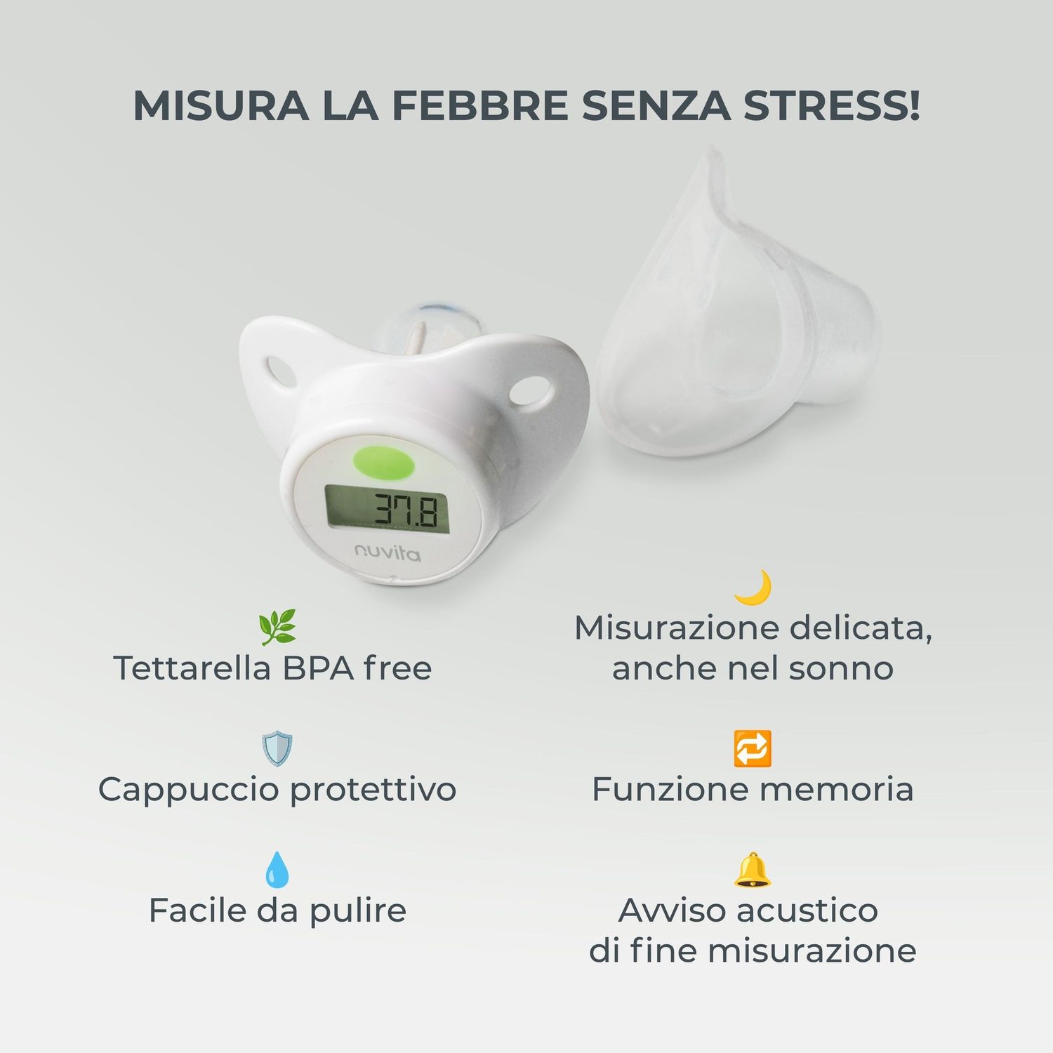 Termometro digitale a succhietto - 2010 - nuvita - Nuvita