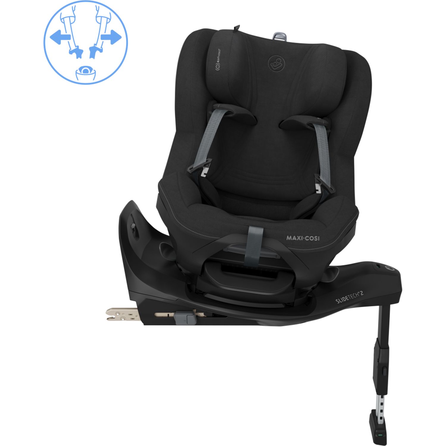 Seggiolino auto mica slide pro (40-105 cm) - authentic black - maxi-cosi - Maxi Cosi