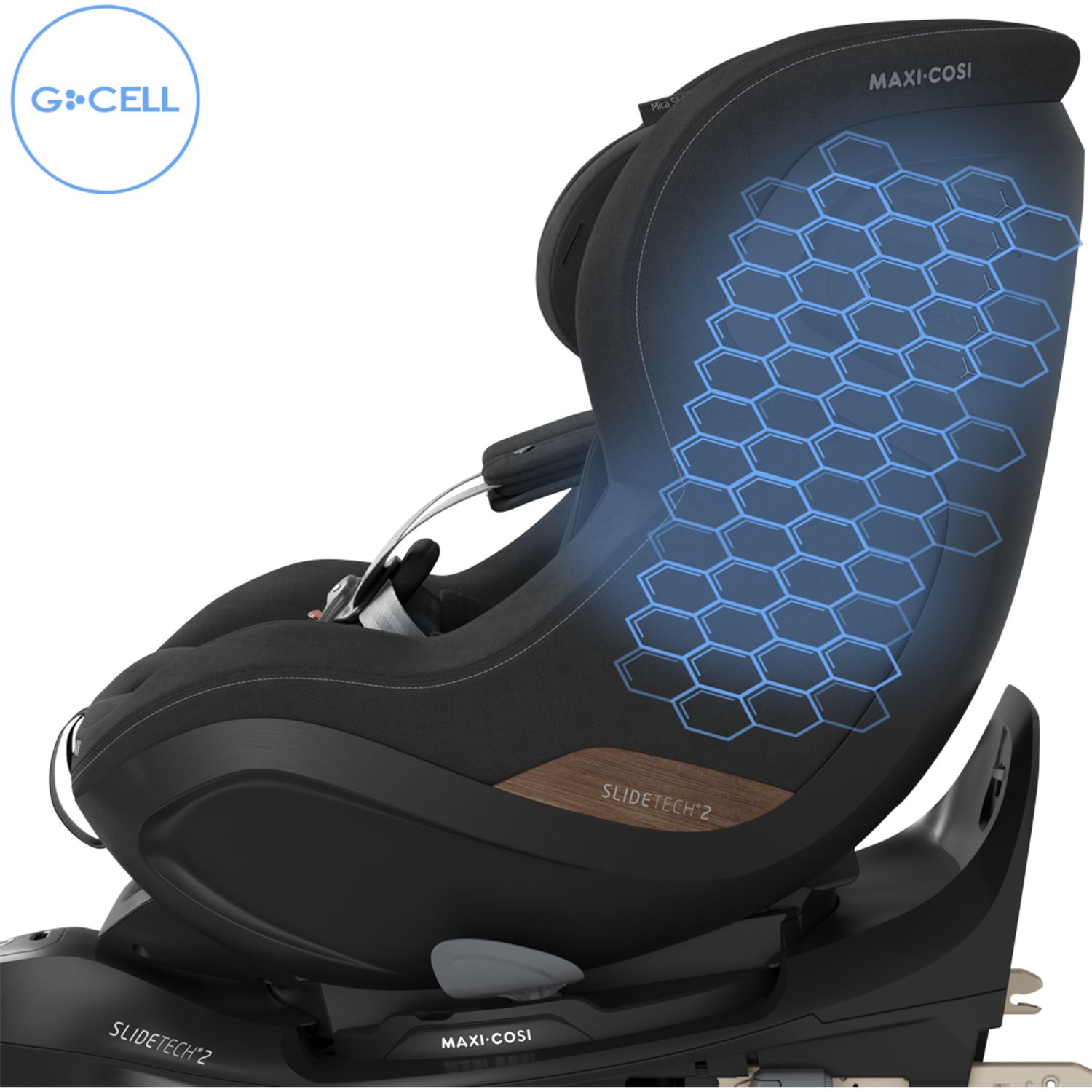 Seggiolino auto mica slide pro (40-105 cm) - authentic black - maxi-cosi - Maxi Cosi