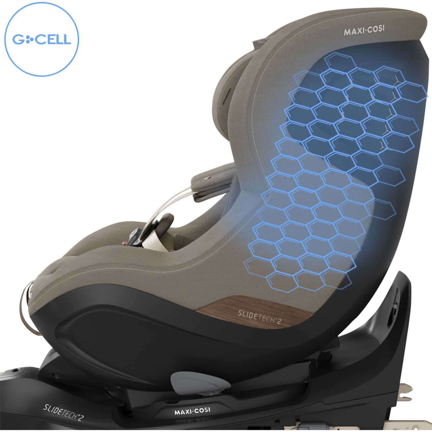 Seggiolino auto mica slide pro (40-105 cm) - authentic truffle - maxi-cosi - Maxi Cosi