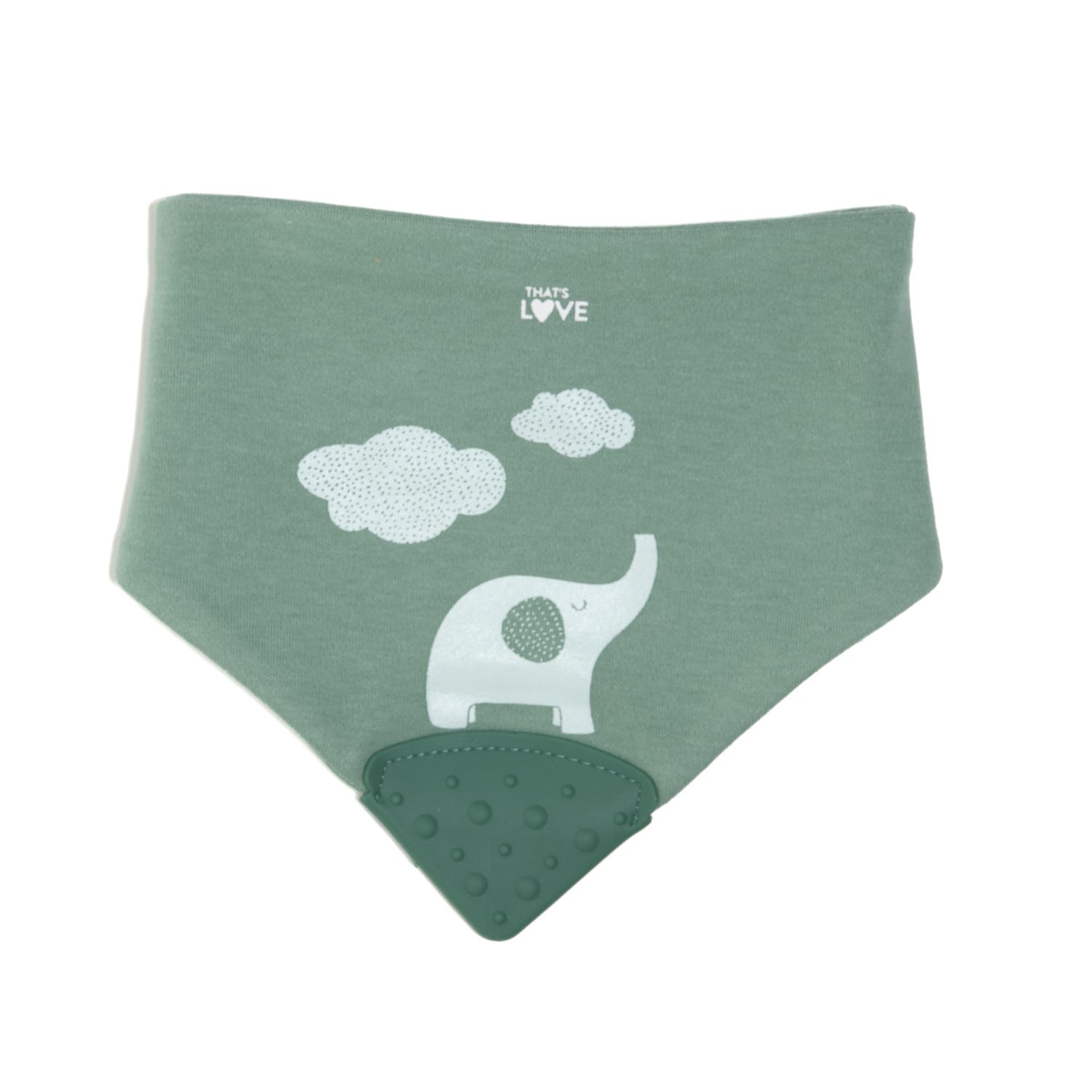 Bavaglino massaggiagengive elephant green - that's love - THAT'S LOVE
