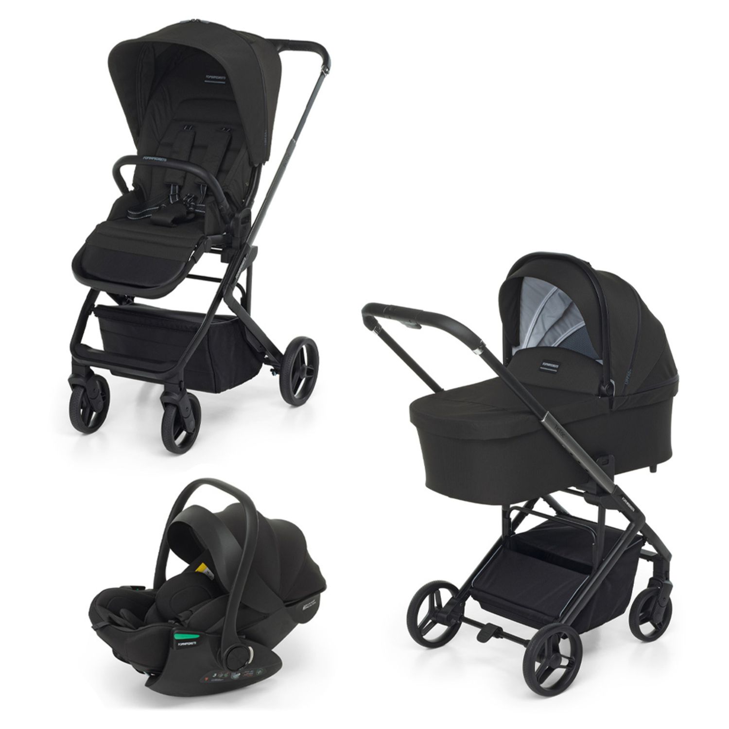 Trio tictoc rekline ebony - foppapedretti - Foppapedretti