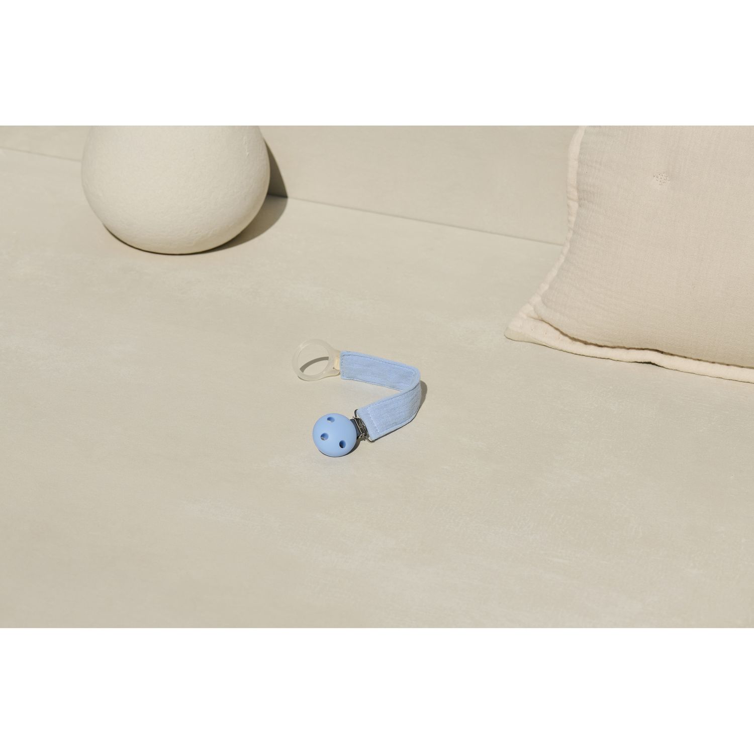 Mam clip catenella portaciuccio (set da 2), 0+ mesi regolabile, lavabile a mano, compatibili con tutti i succhietti mam, verde/azzurro - Mam