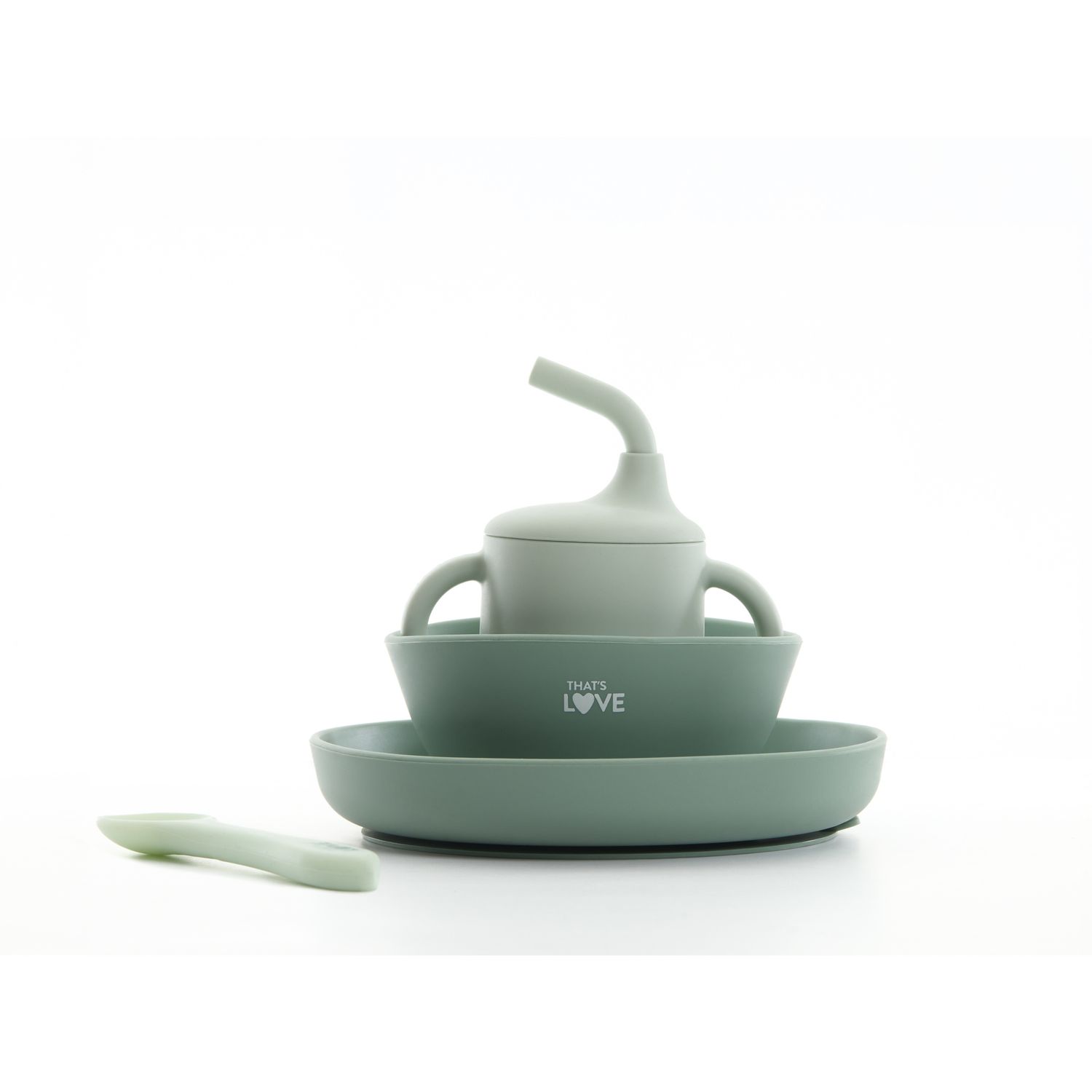 Set pappa in silicone green - that's love - THAT'S LOVE