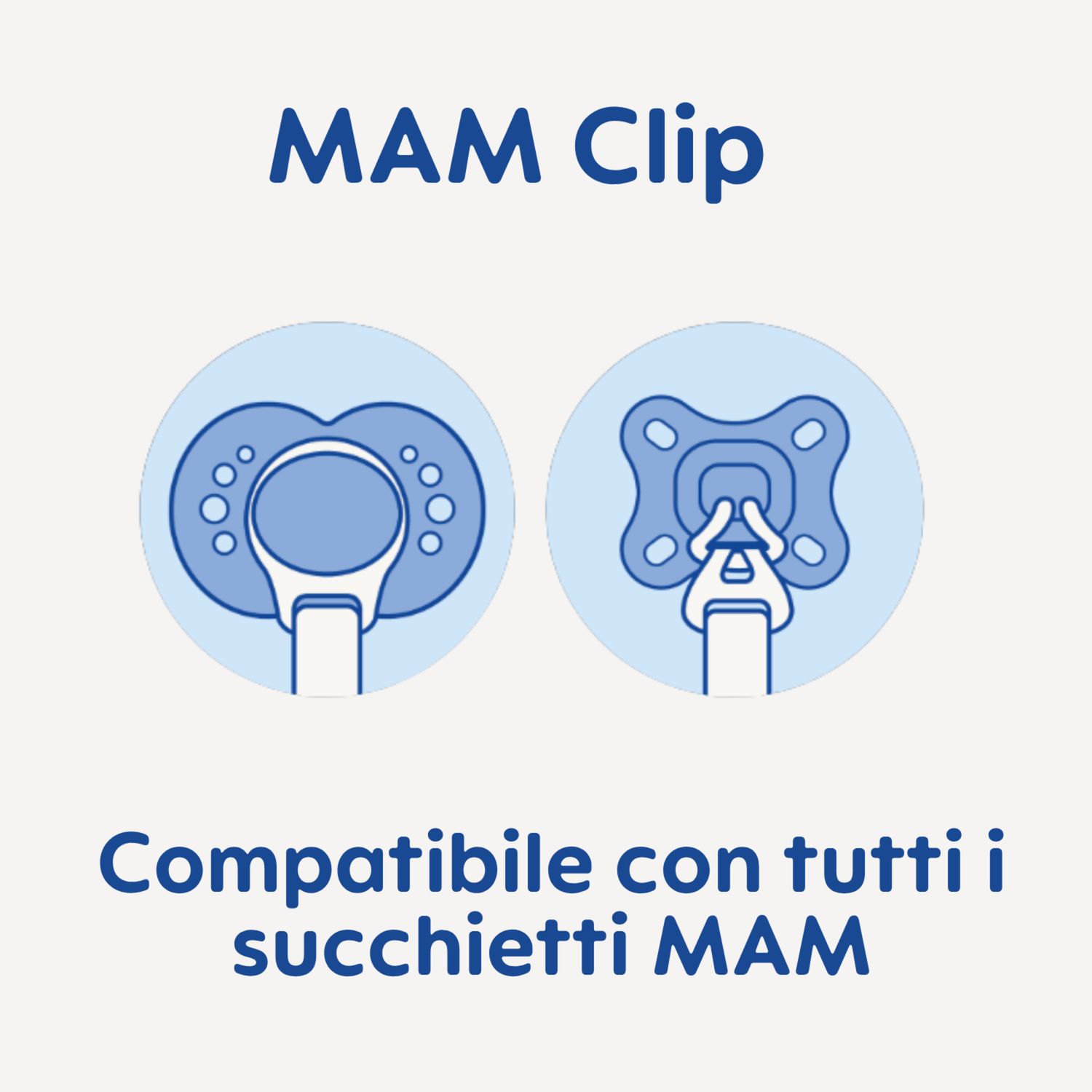 Mam clip catenella portaciuccio (set da 2), 0+ mesi regolabile, lavabile a mano, compatibili con tutti i succhietti mam, verde/azzurro - Mam