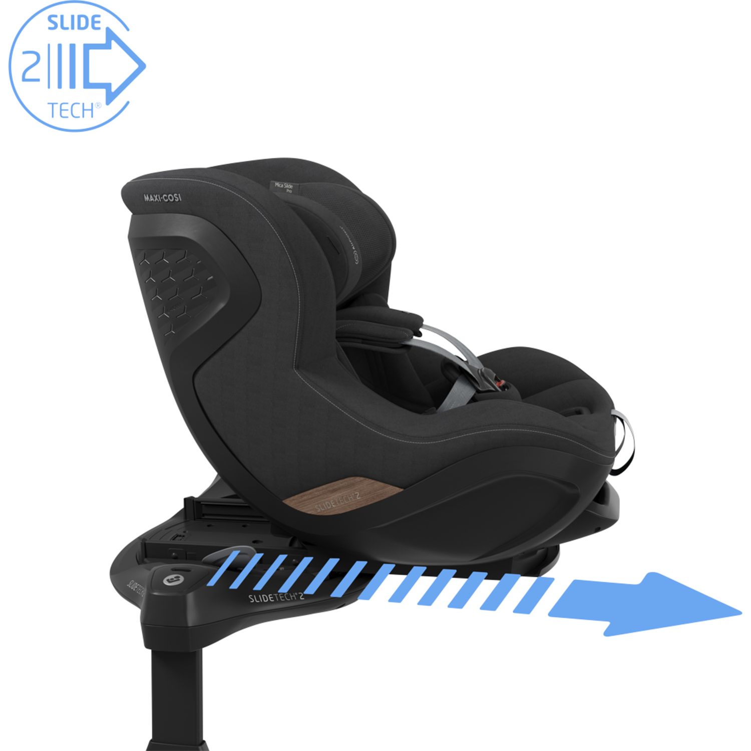 Seggiolino auto mica slide pro (40-105 cm) - authentic black - maxi-cosi - Maxi Cosi