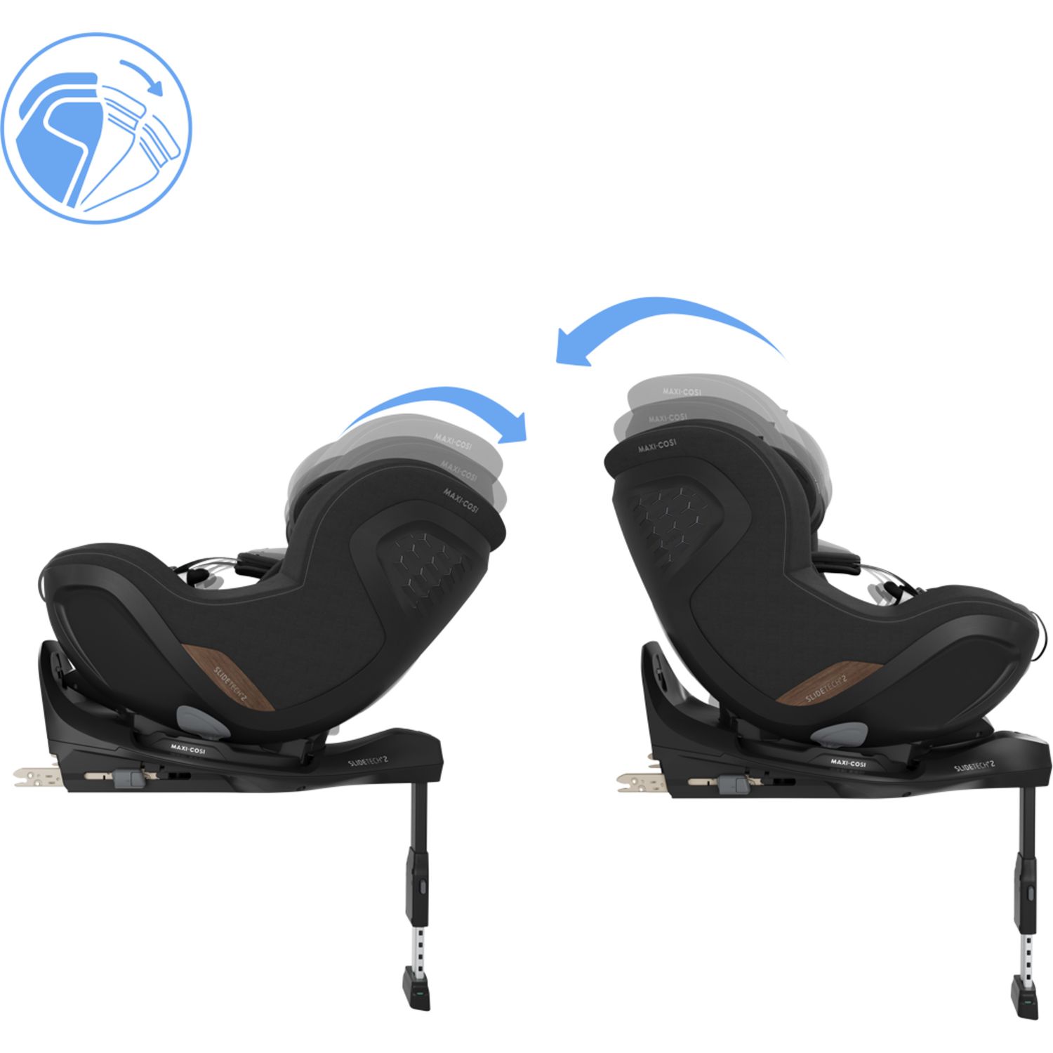 Seggiolino auto mica slide pro (40-105 cm) - authentic black - maxi-cosi - Maxi Cosi
