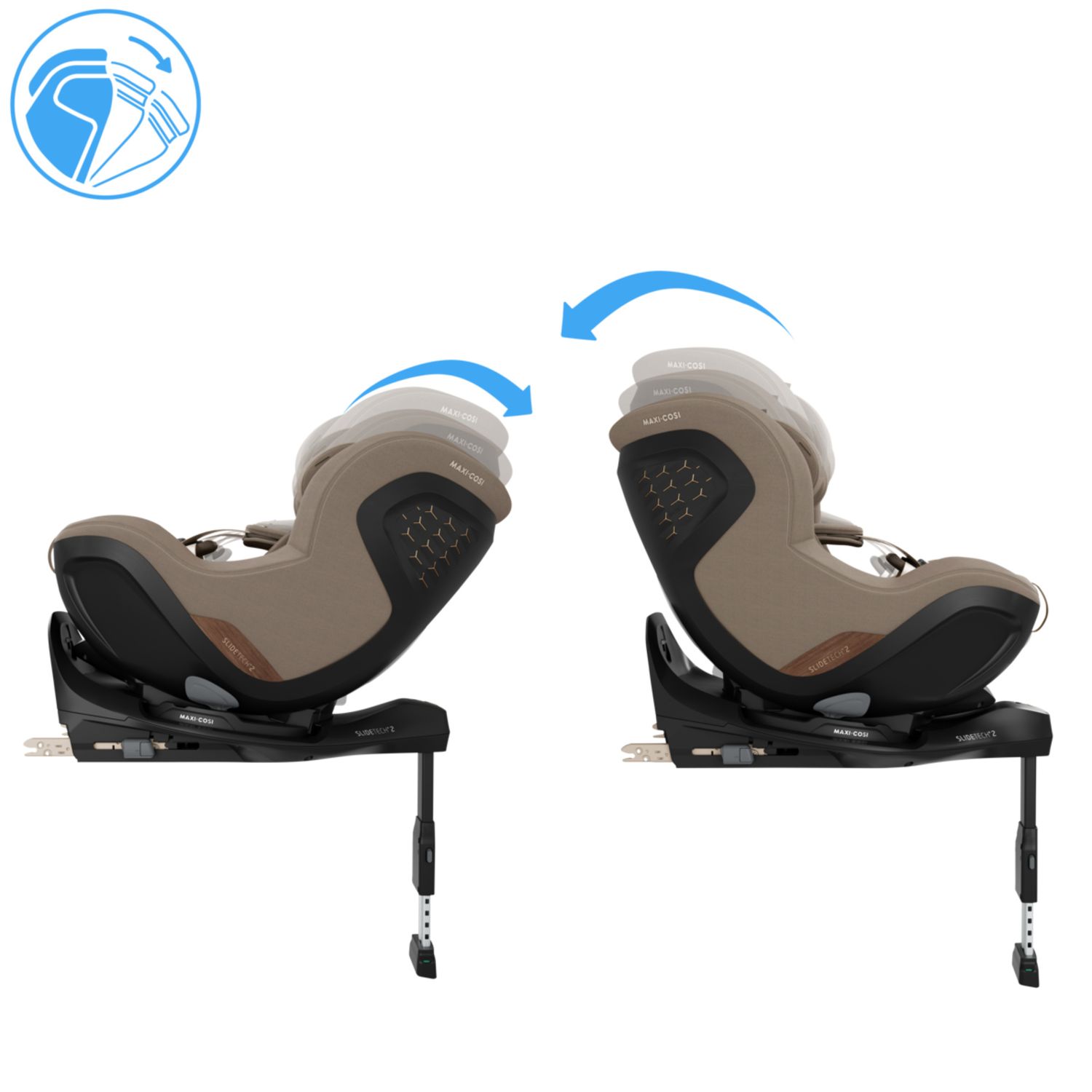 Seggiolino auto mica slide pro (40-105 cm) - authentic truffle - maxi-cosi - Maxi Cosi