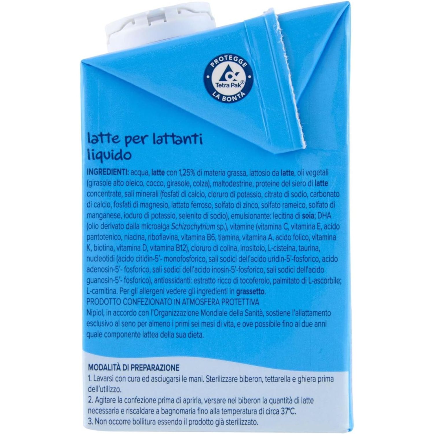 Latte stage 1 liquido 500 ml | 0-12 mesi - nipiol - Plasmon