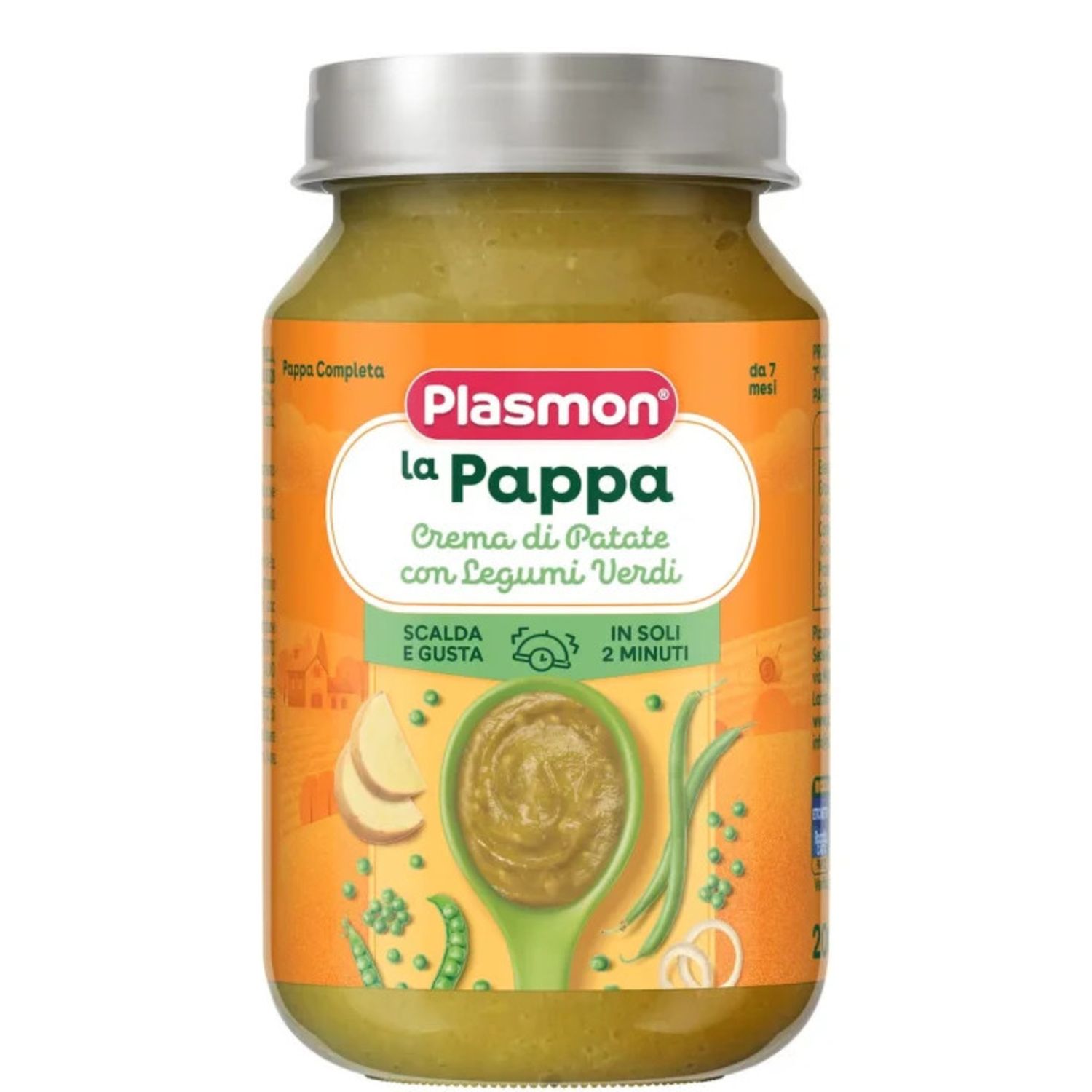 Plasmon Crema/Verdi La Pappa Di Patate Con Legumi 200 G - Immagine 5