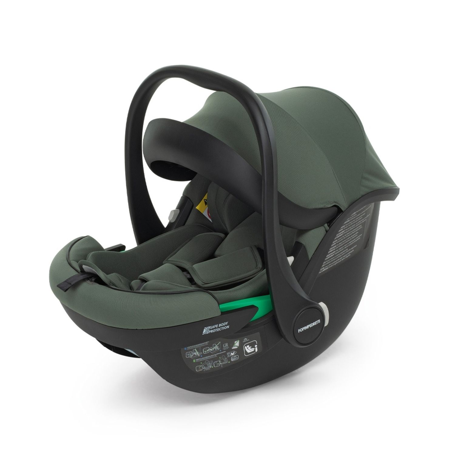 Trio tictoc disk infant olive i-size+adattatori - foppapedretti - Foppapedretti