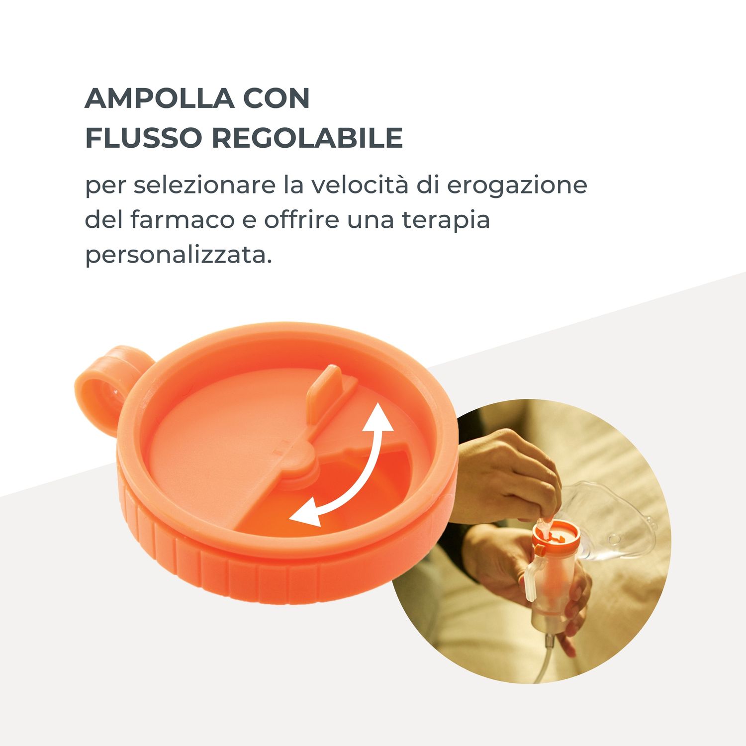 Aerosol a pistone per bambini e adulti modello 5023 dispositivo medico - nuvita - Nuvita