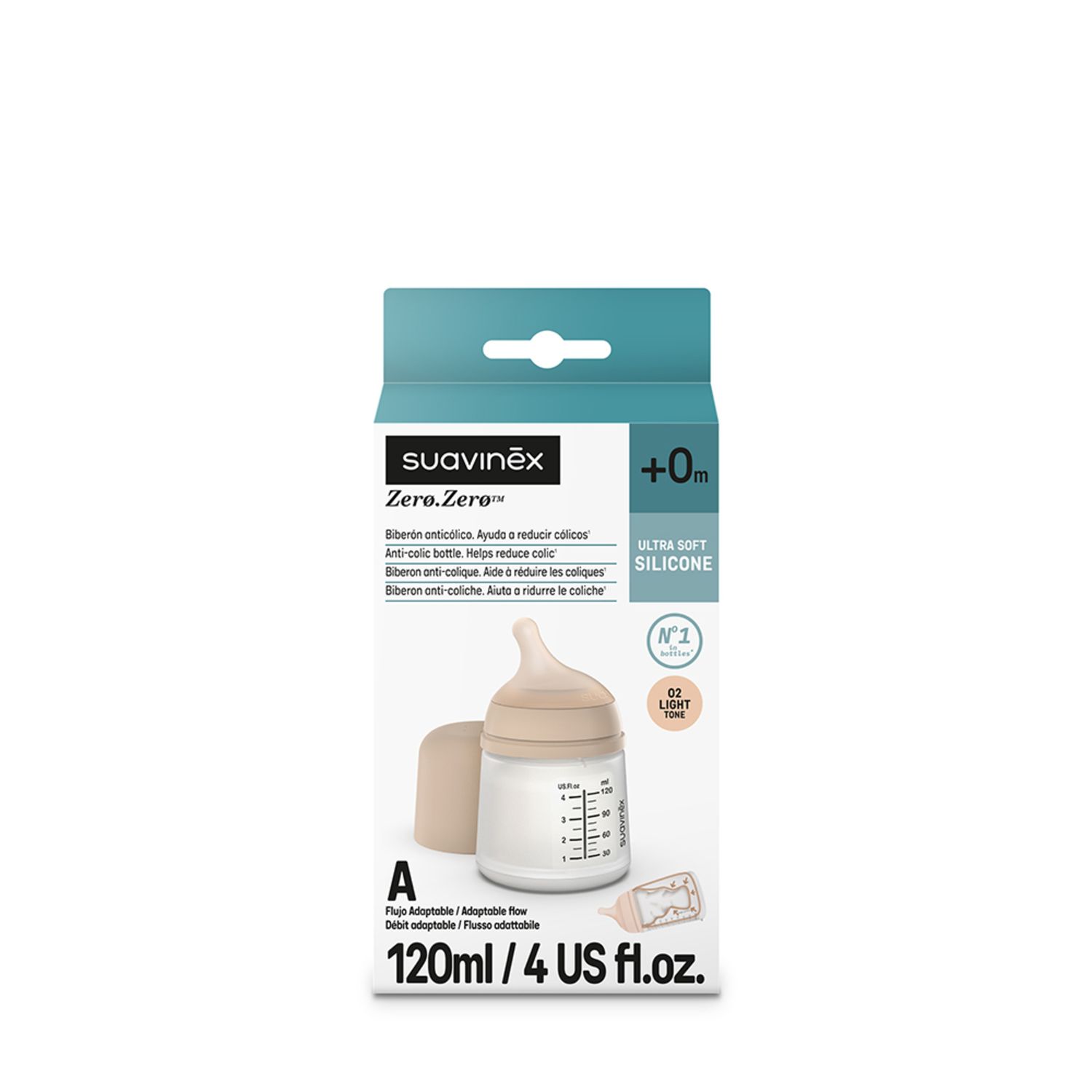 Biberon zero.zero 120ml tu light - suavinex - Suavinex